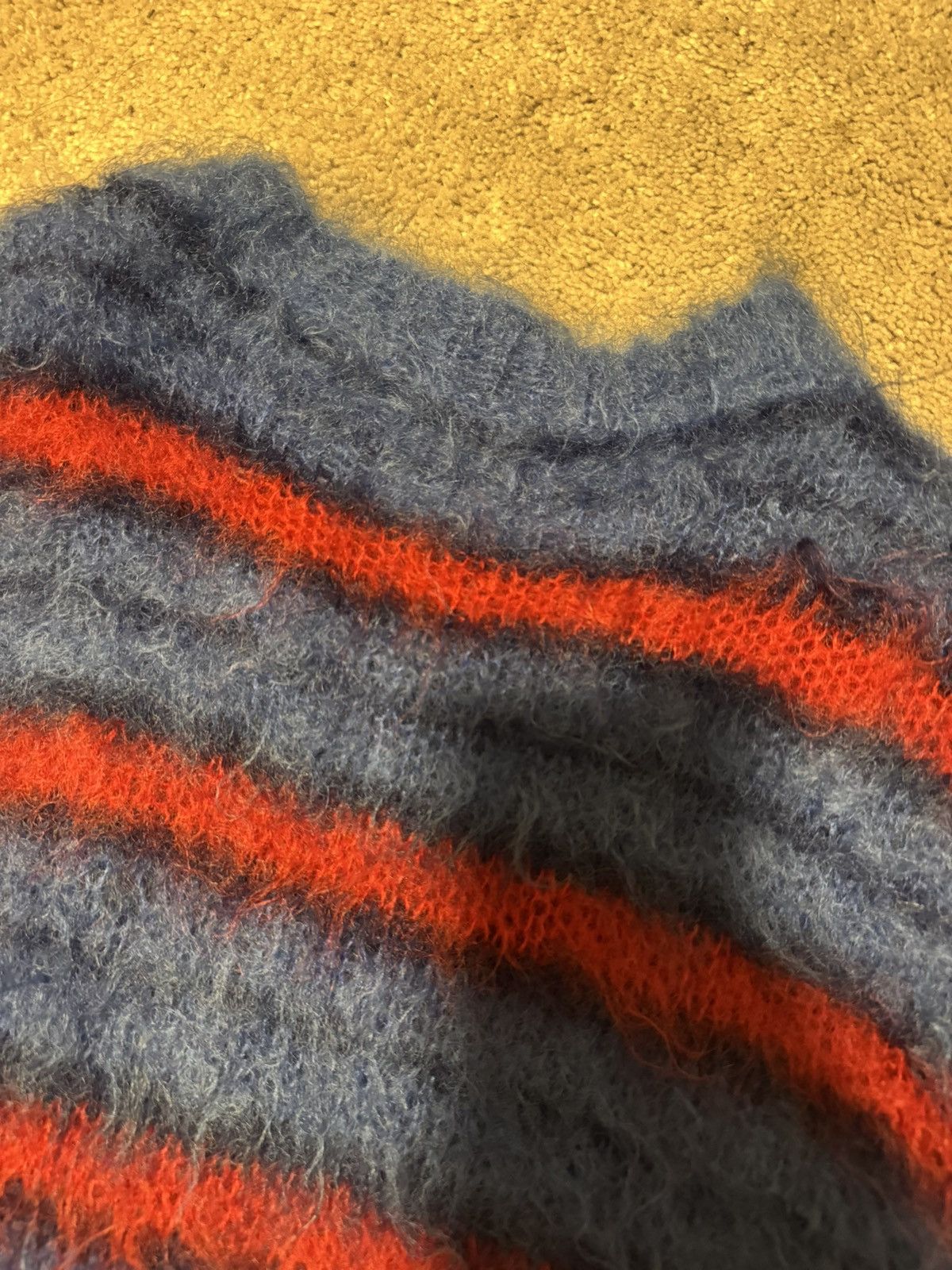 Marni FW19 Marni mohair blue red sweater fuzzy Size US M / EU 48-50 / 2 - 7 Thumbnail