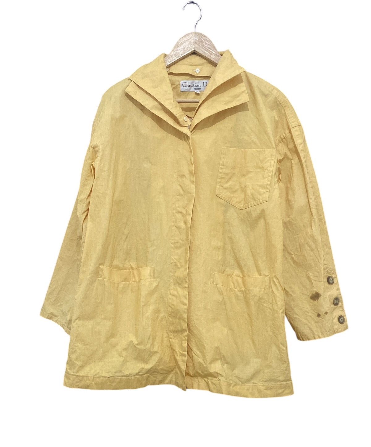 Vintage Christian Dior Double Collar Lightweight Jacket