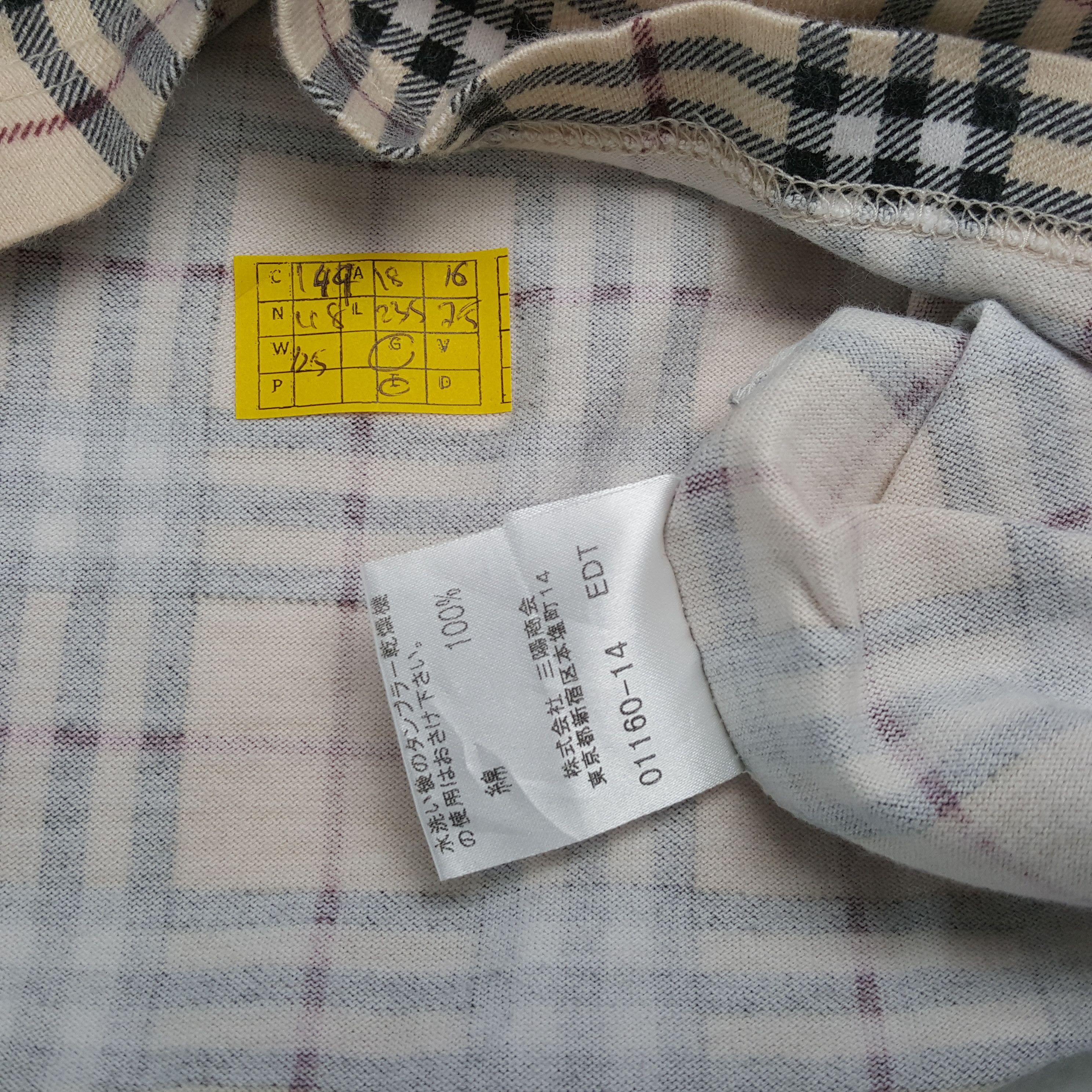 Burberry × Vintage Vintage BURBERRY LONDON Nova Check Design Style T-Shirts Size US S / EU 44-46 / 1 - 4 Thumbnail