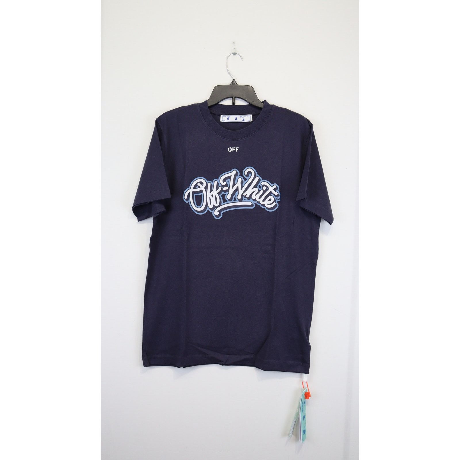 Off-White o1rshd1 Q:2 / CB Logo Slim T-Shirt in Dark Blue Size US S / EU 44-46 / 1 - 1 Thumbnail