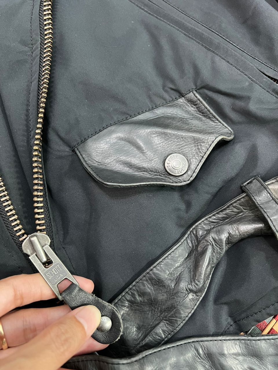Schott Schott Perfecto Double Collar Single Rider Jacket M53109 Size US S / EU 44-46 / 1 - 16 Thumbnail