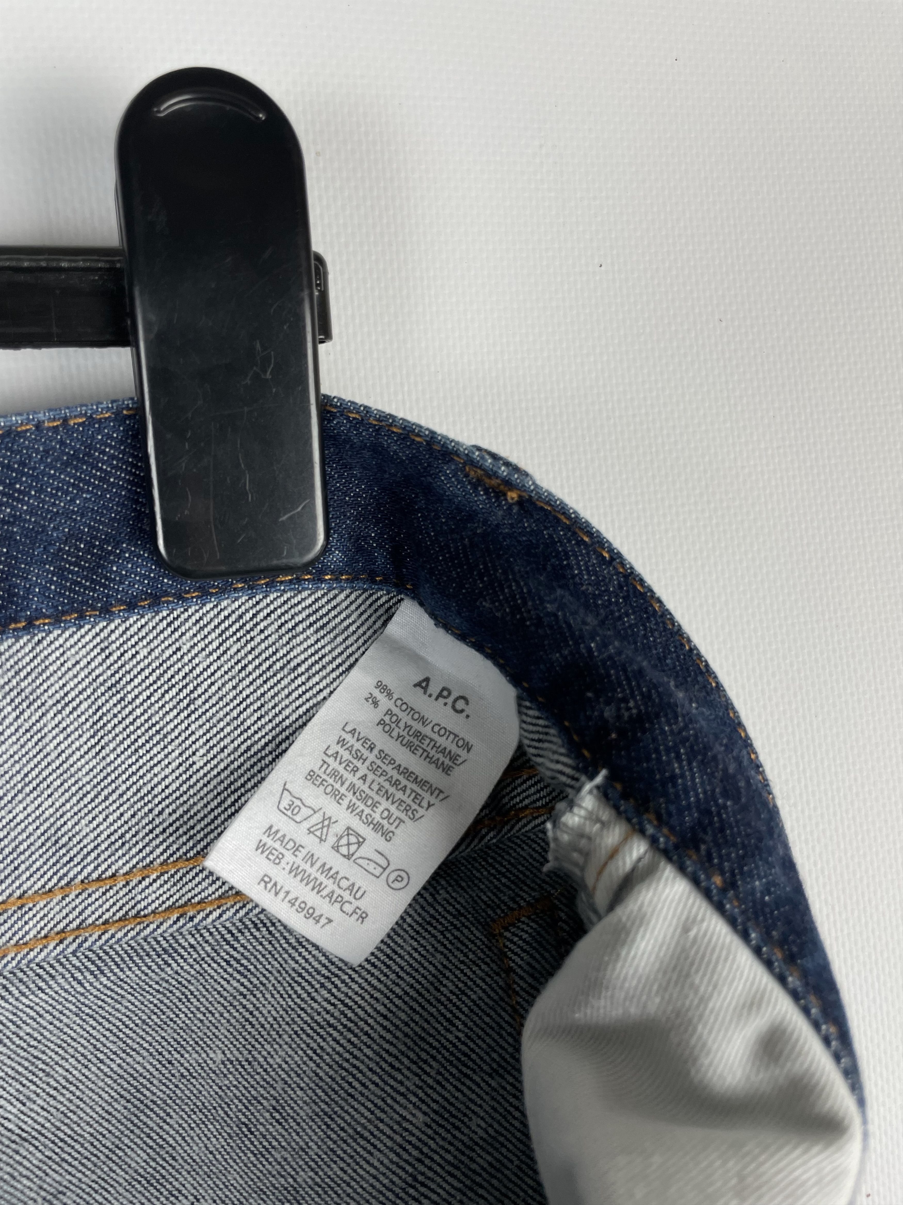 A.P.C. APC Denim Jeans Size US 34 / EU 50 - 8 Thumbnail