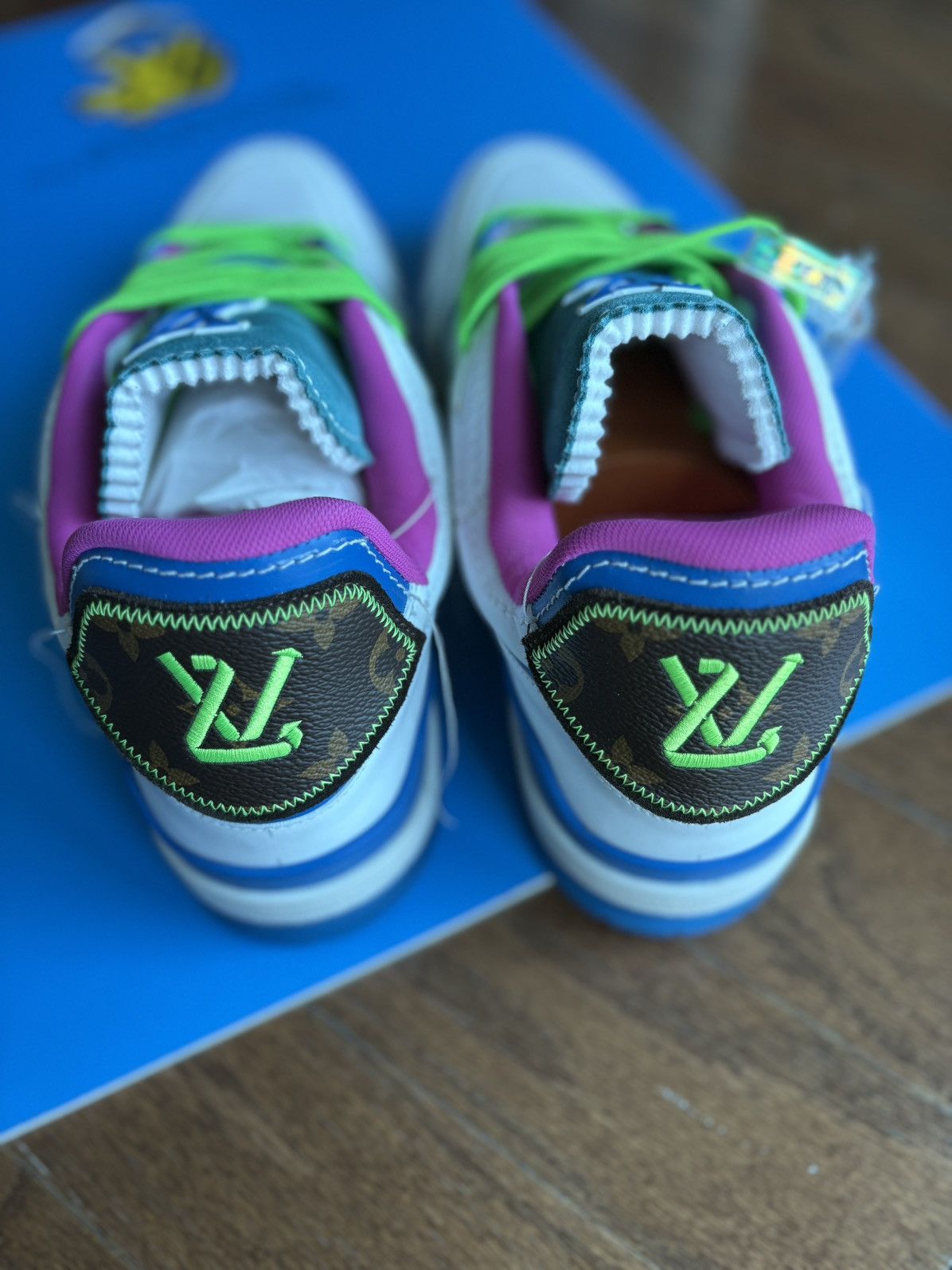 Louis Vuitton RARE Louis Vuitton Virgil Upcycled Trainer SoHo Exclusive Size US 12 / EU 45 - 5 Thumbnail