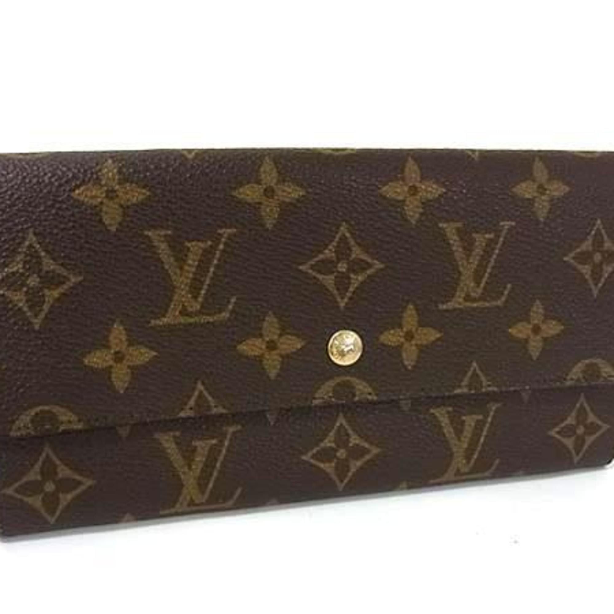 Louis Vuitton Louis Vuitton Pochette Porte Monnaie Credit M61723 Brown Monogram Bifold Long Wallet for Men and Women Size ONE SIZE - 1 Thumbnail