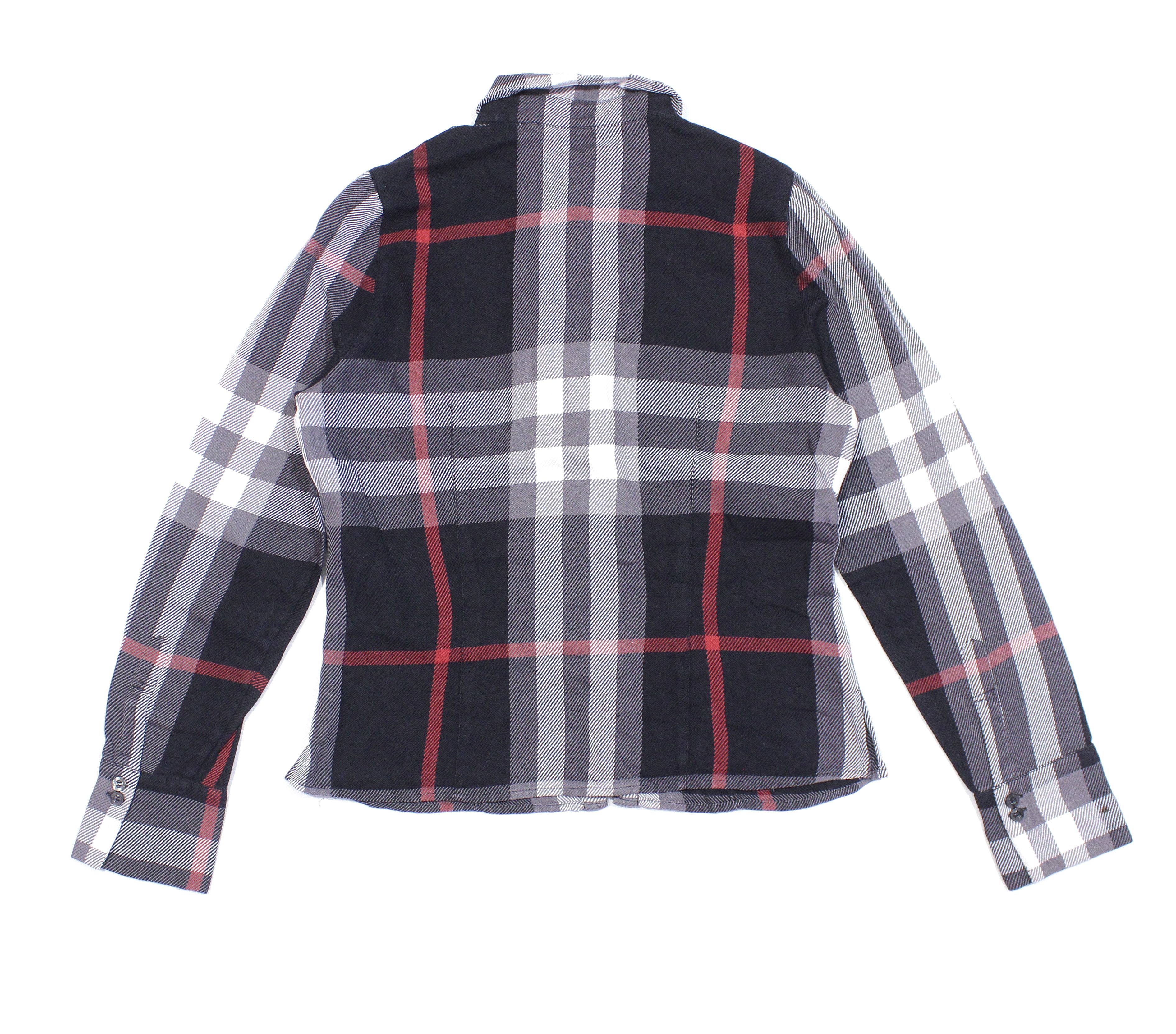 Burberry Logo Nova Check Soft Shirt Vintage Size S / US 4 / IT 40 - 2 Thumbnail