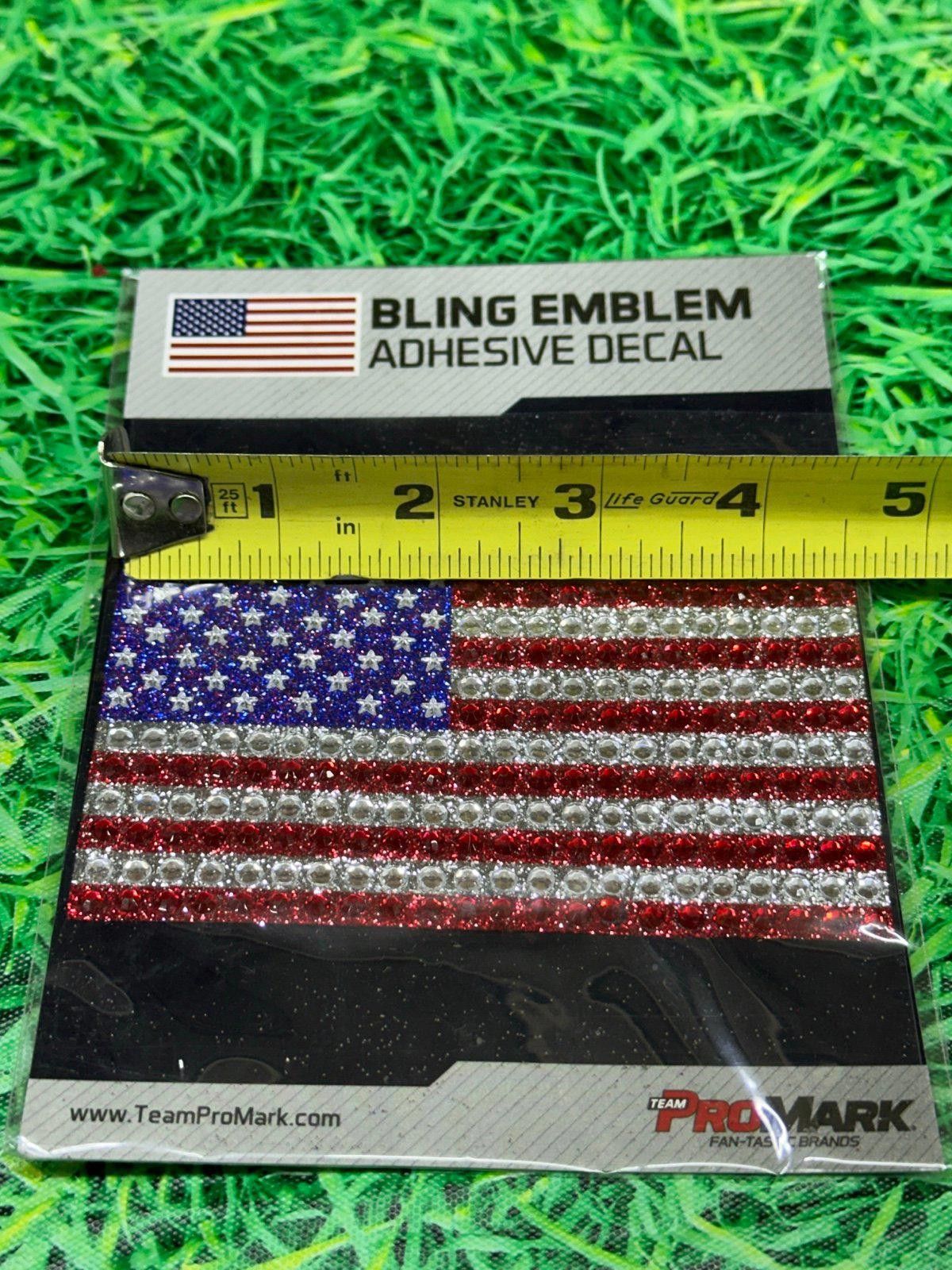 Designer United States of America Bling Decal New Size ONE SIZE - 2 Thumbnail