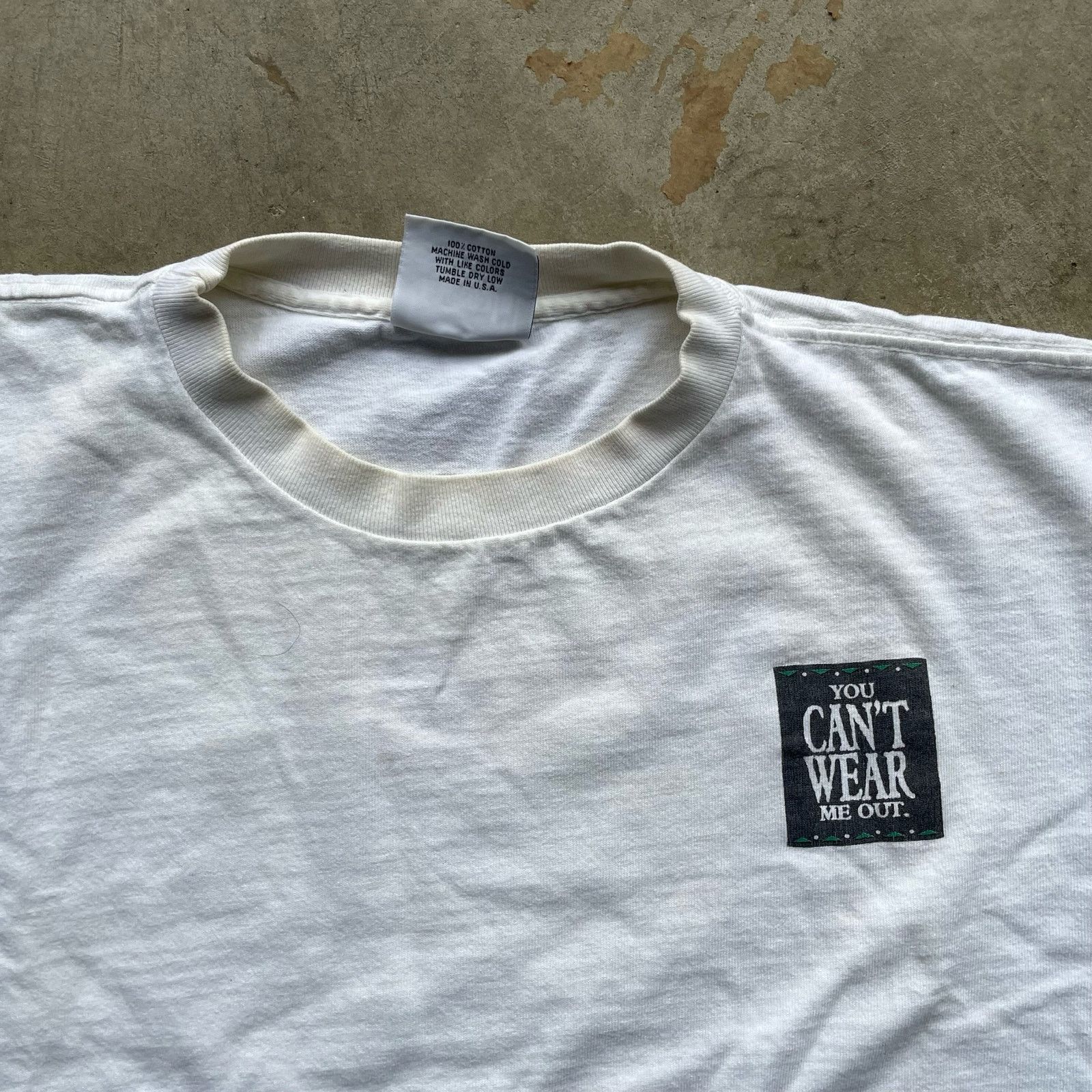 Vintage VINTAGE SINGLE STITCH FREAKY TEE SHIRT SZ XL BAGGY WHITE Size US XL / EU 56 / 4 - 2 Thumbnail