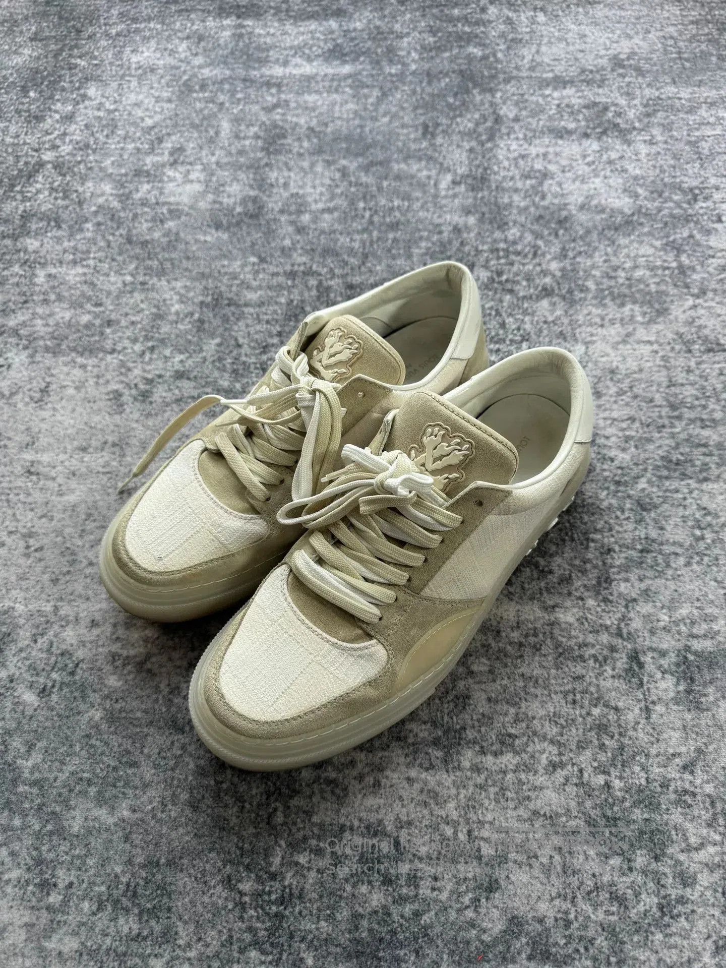 Louis Vuitton Louis Vuitton Ollie Checker Denim Sneakers. Size US 10 / EU 43 - 3 Thumbnail