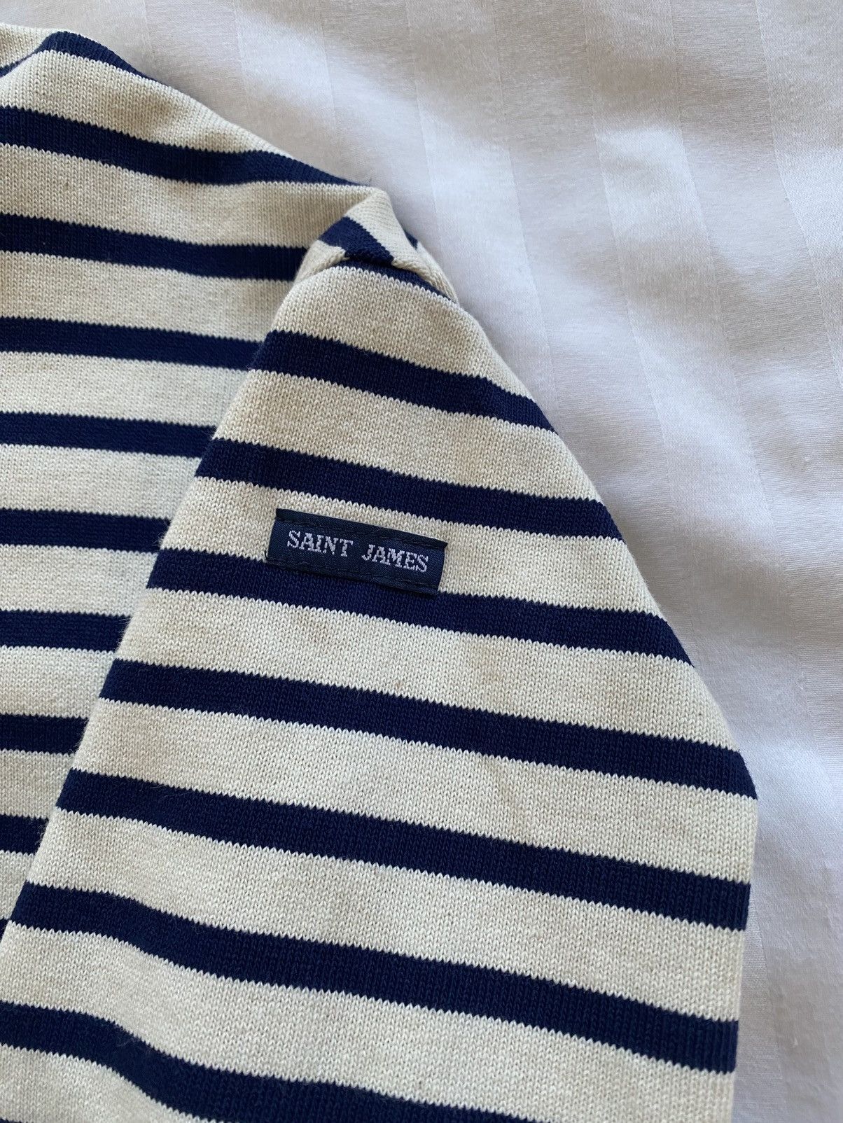Saint James Breton Stripe LS Tee (Ouessant Loose) Size US M / EU 48-50 / 2 - 3 Thumbnail