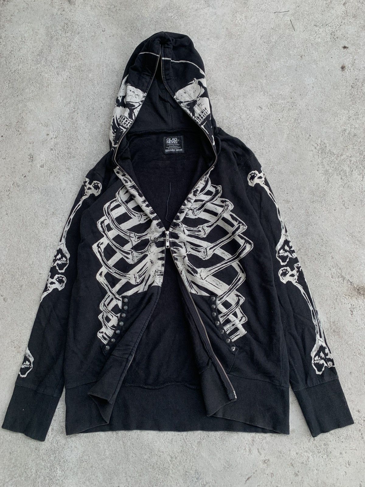 Le Grande Bleu (L.G.B.) Glad news zip up hoodie Size US M / EU 48-50 / 2 - 3 Thumbnail
