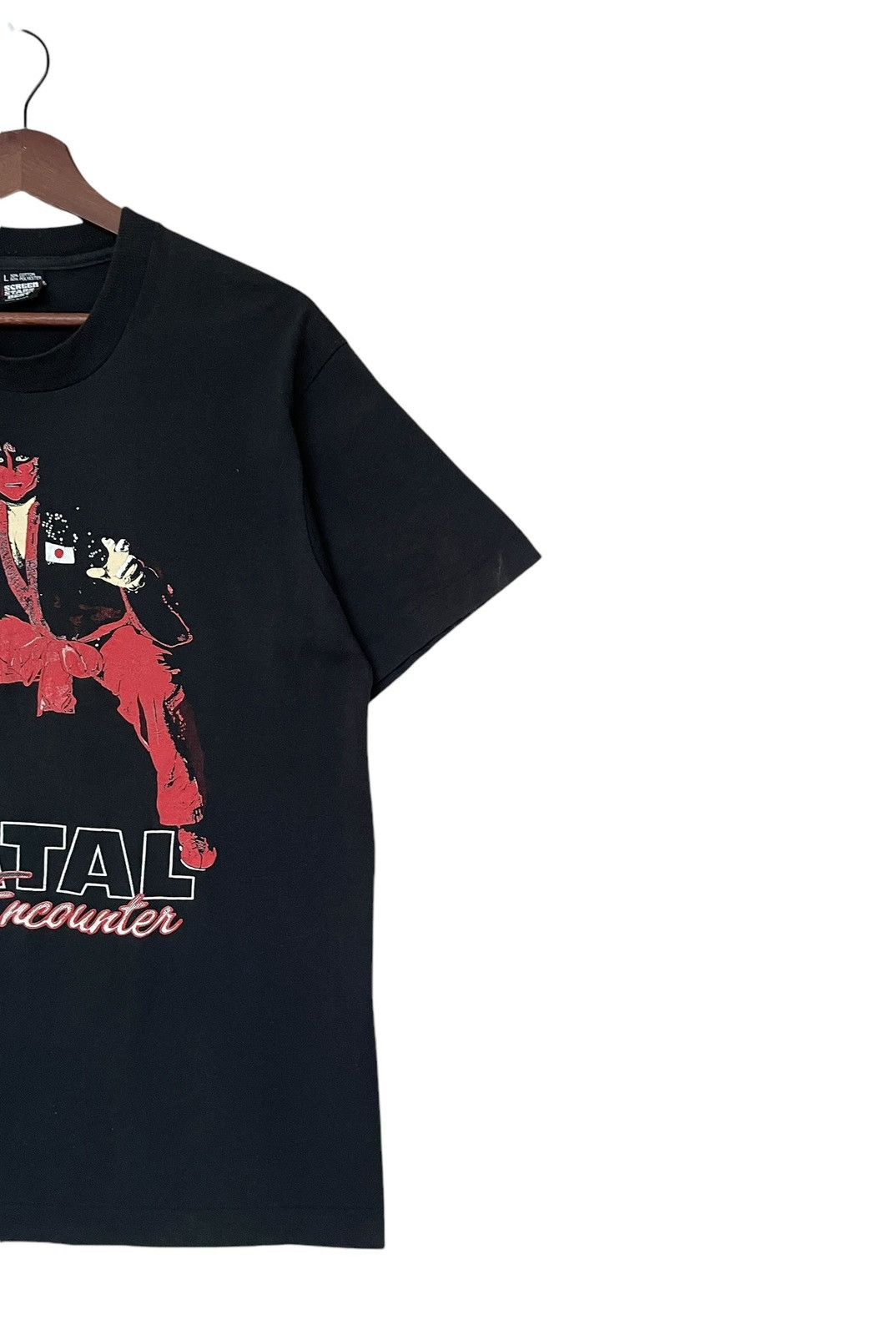 Vintage Vintage Japanese Wrestling Fatal Encounter T-shirt 1990s Size US L / EU 52-54 / 3 - 6 Thumbnail