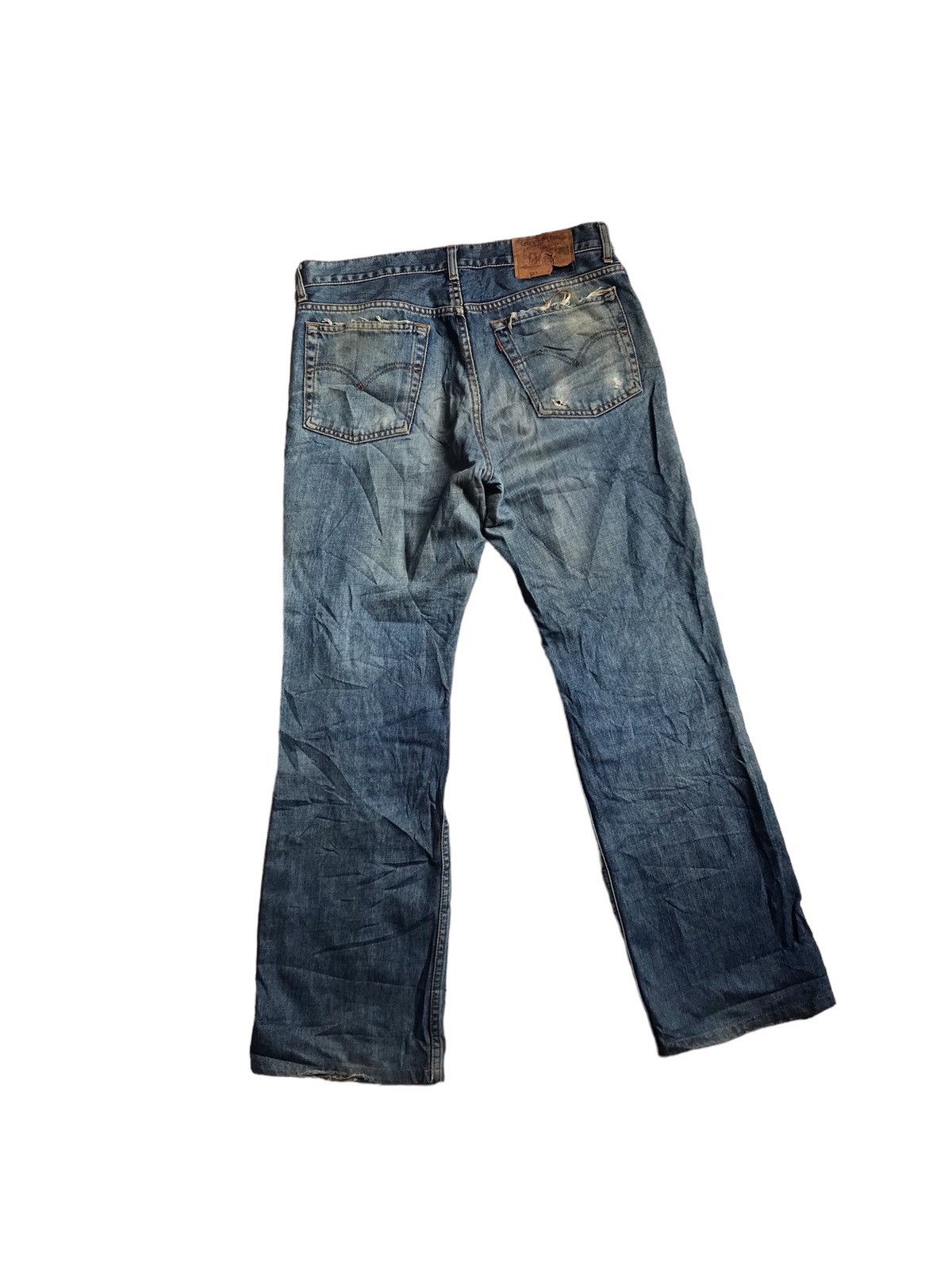 If Six Was Nine VINTAGE LEVIS DISTRESSED DENIM GRUNGE KURT COBAIN STRAIGHTCT Size US 34 / EU 50 - 3 Thumbnail