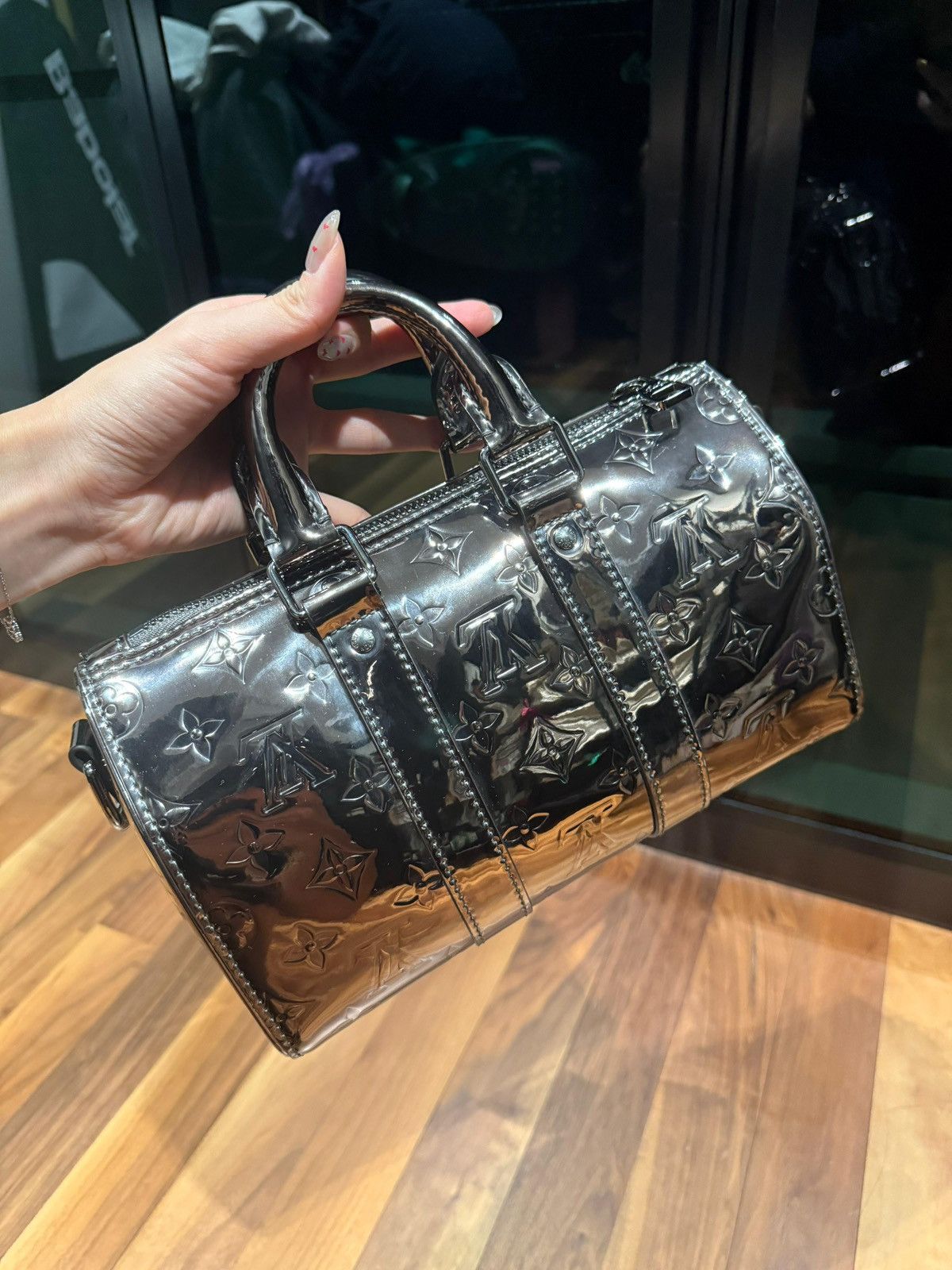 Louis Vuitton Louis Vuitton keepall 25 gunmetal metallic Size ONE SIZE - 2 Thumbnail