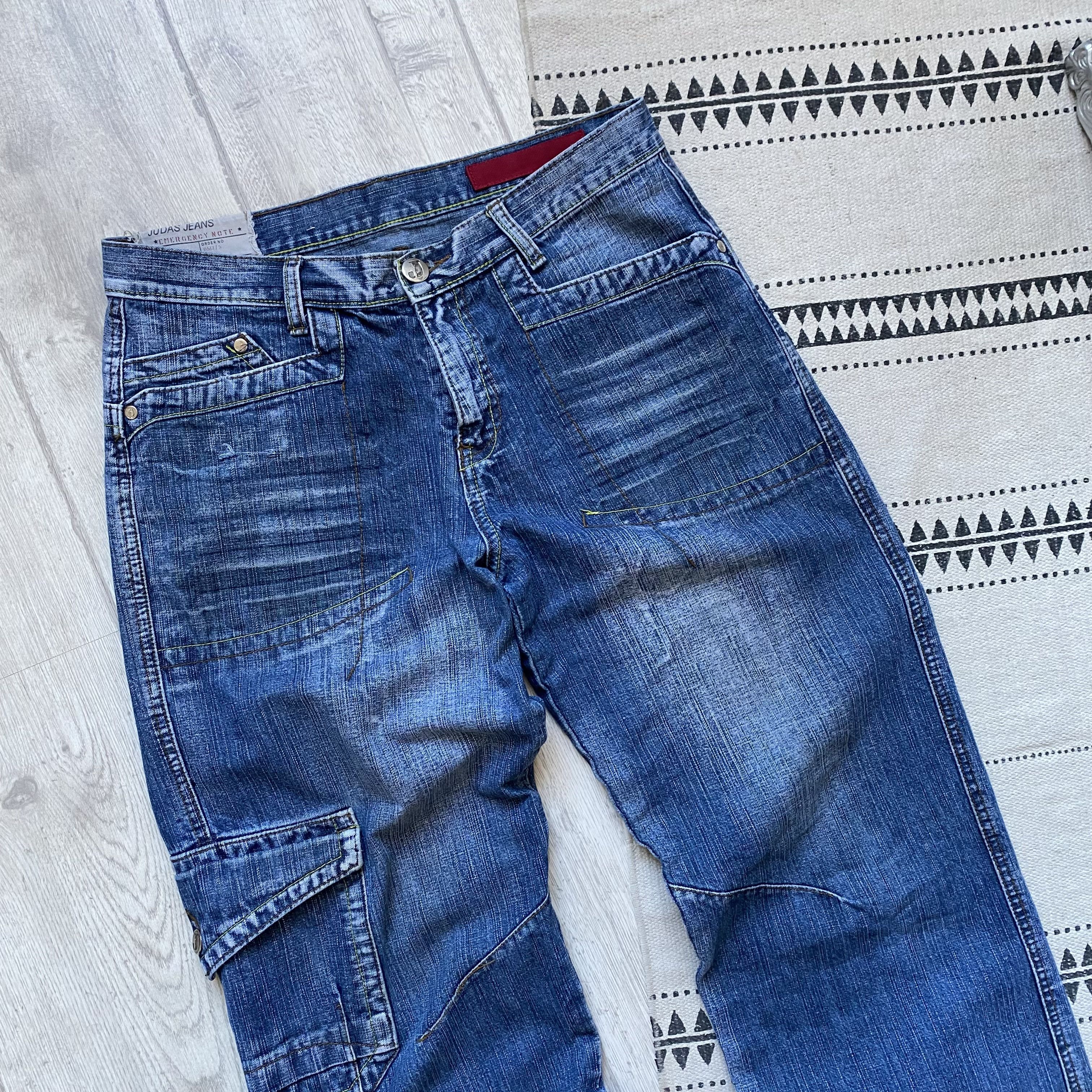 If Six Was Nine 👖Vintage 2000s Avant-garde ifsixwasnine jeans Distressed Size US 32 / EU 48 - 2 Thumbnail