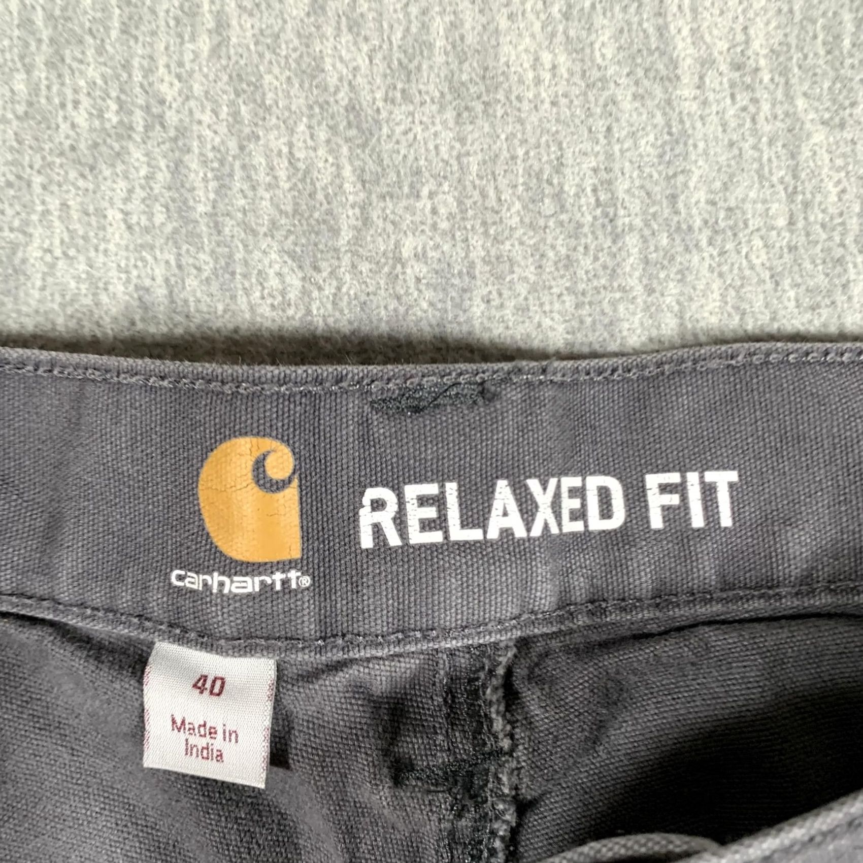 Carhartt Carhartt Cargo Shorts Mens 40 Gray Relaxed Fit Canvas Work Utility Stretch Cargo Shorts Mens 40 Gray Relaxed Fit Canvas Workwear Size US 40 / EU 56 - 4 Thumbnail