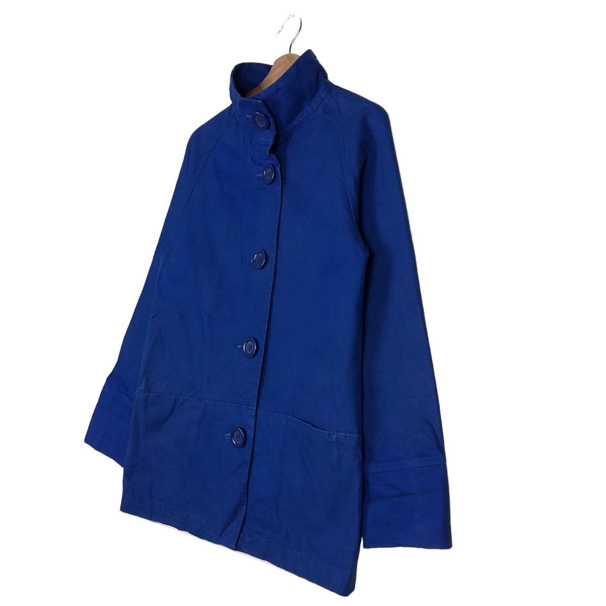 Issey Miyake 🔥Rich Blue Chore Work Jacket Design Pageboy Japan Size US M / EU 48-50 / 2 - 2 Thumbnail