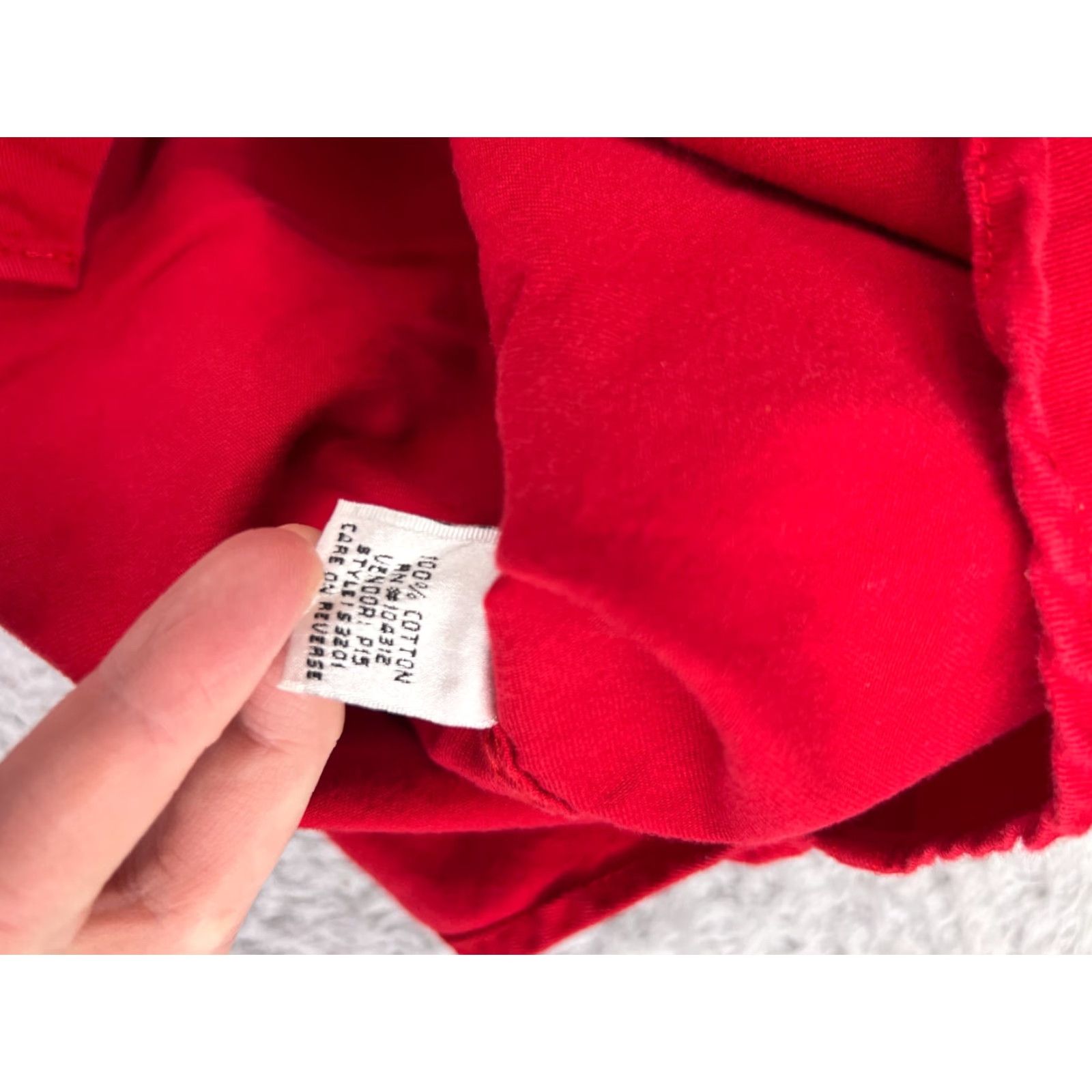 Vintage Sierra Pacific Shirt Mens Large Red Solid 100% Cotton Twill Long Sleeve Button-Up Shirt With Pocket Size US L / EU 52-54 / 3 - 4 Thumbnail