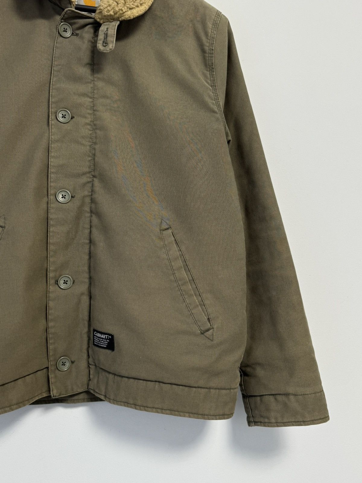 Carhartt Carhartt Men's Khaki Cotton Sheffield Jacket N-1 Style Size US S / EU 44-46 / 1 - 2 Thumbnail