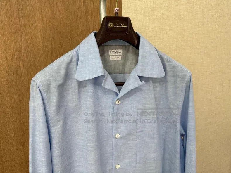 Brunello Cucinelli Brunello Cucinelli 24 spring and summer men's shirt Size US L / EU 52-54 / 3 - 5 Thumbnail