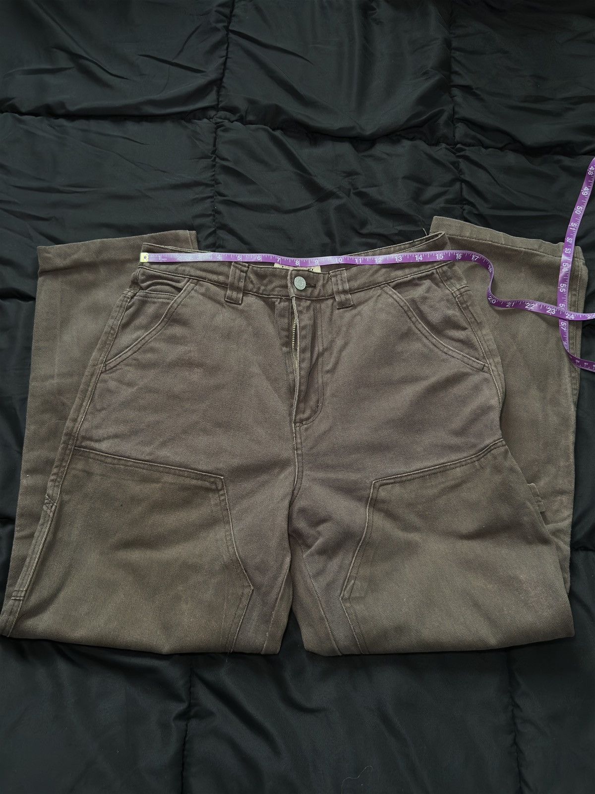 Stussy Stussy Washed Brown Workwear Pants Size US 30 / EU 46 - 2 Thumbnail