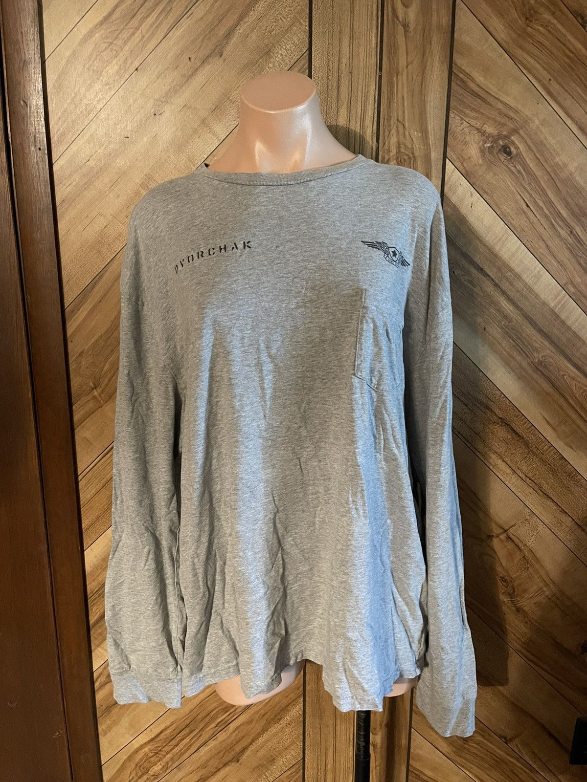 Gap Gap Vintage Y2K 2002 XXL Gray Long Sleeve Pocket T-Shirt Size US XXL / EU 58 / 5 - 2 Thumbnail