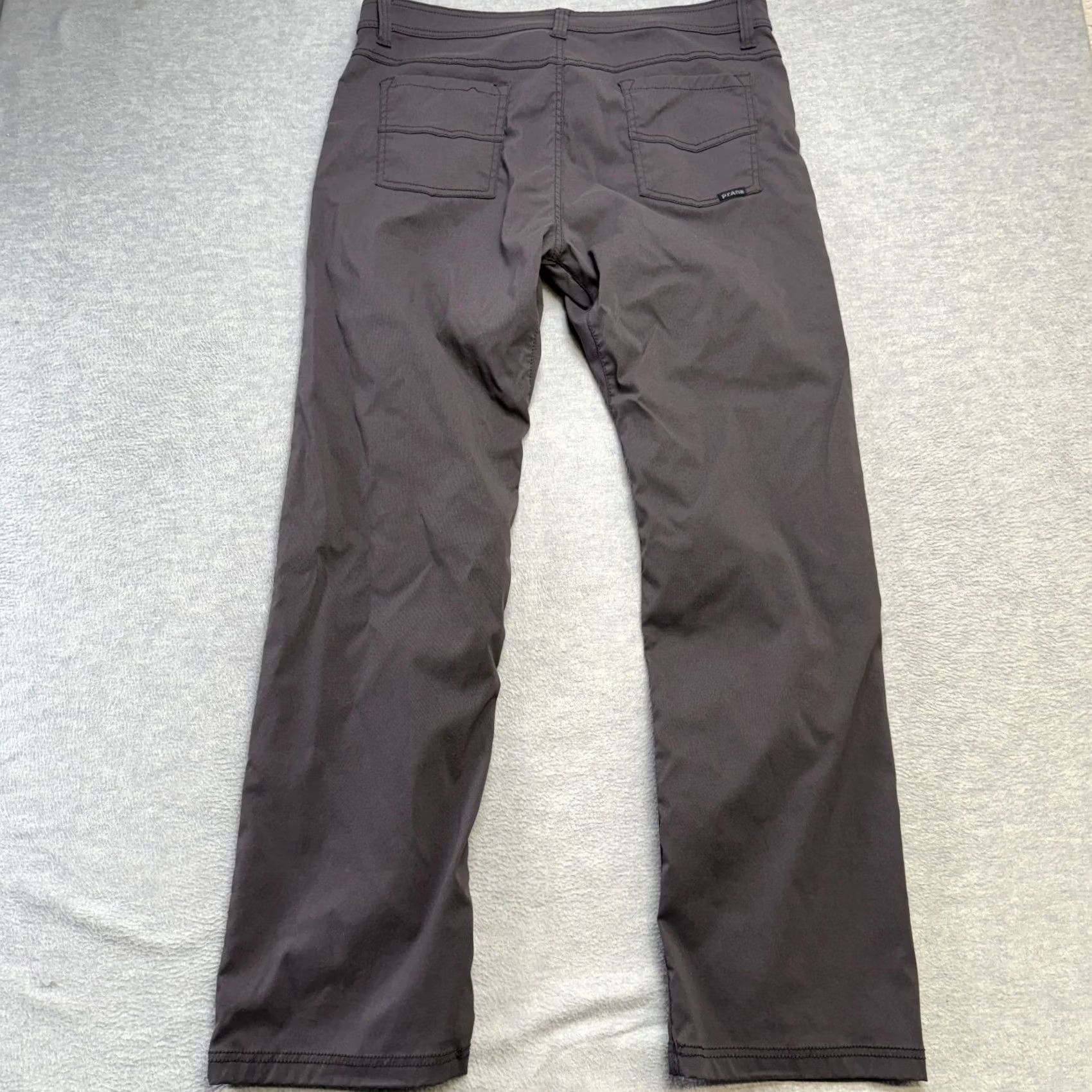 Prana prAna Pants Mens 36x32 Gray Slim Chino Nylon Spandex 5 Pocket Travel Casual Workwear Size US 36 / EU 52 - 5 Thumbnail
