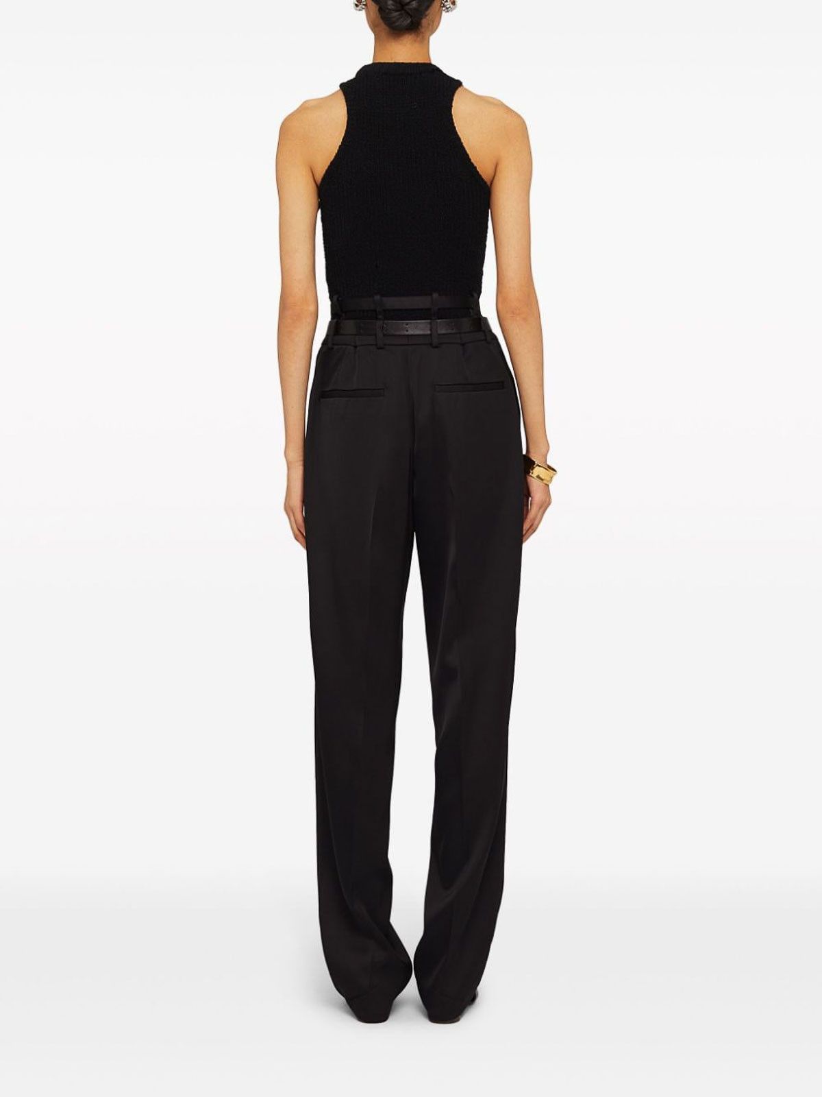 Jil Sander o1w1db10825 High Neck Top in Black Size L / US 10 / IT 46 - 3 Thumbnail
