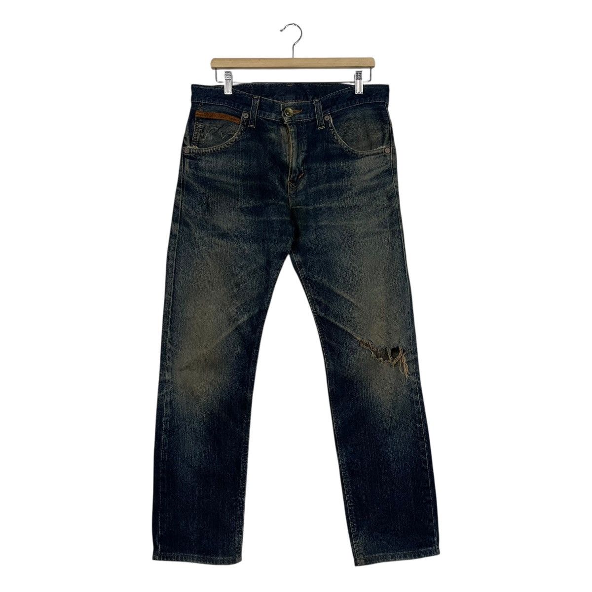 Edwin Vintage Edwin Western Cowboy Distressed Denim Jeans Size US 34 / EU 50 - 1 Thumbnail