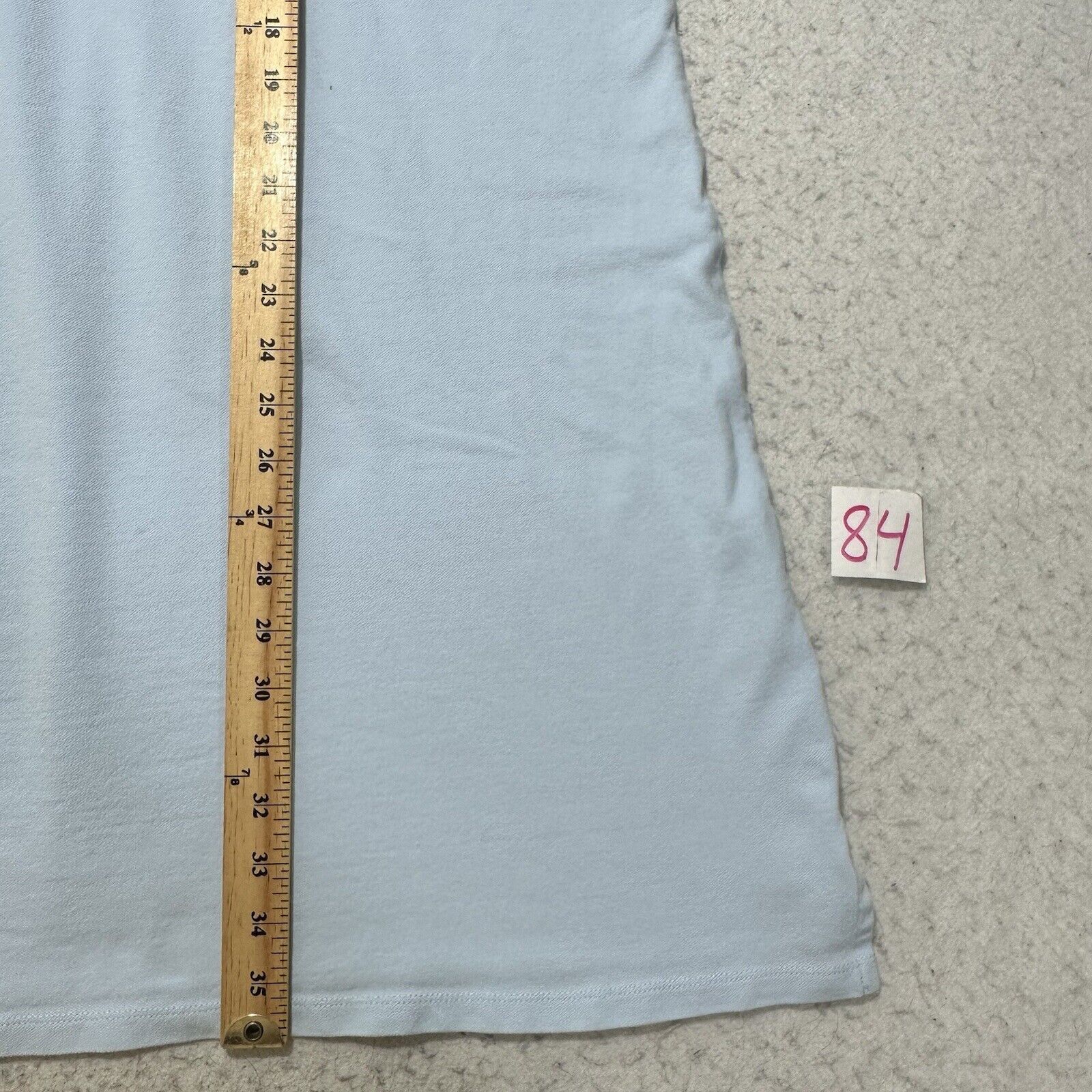 Lands' End Lands' End XL Light Blue Plaid Collared Polo Shirt Dress Size XL / US 12-14 / IT 48-50 - 8 Thumbnail