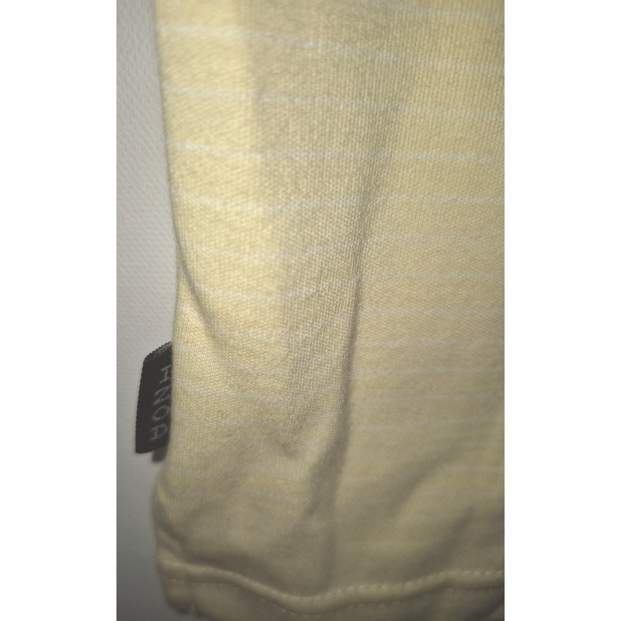 Izod Izod Mens Yellow Striped Polo Shirt Embroidered Logo Large Size US L / EU 52-54 / 3 - 7 Thumbnail