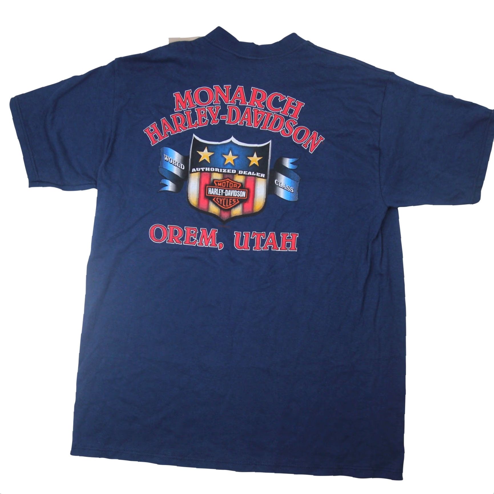Harley Davidson VINTAGE Harley-Davidson Mens XXL Graphic T Shirt Blue NWT Size US XXL / EU 58 / 5 - 7 Thumbnail