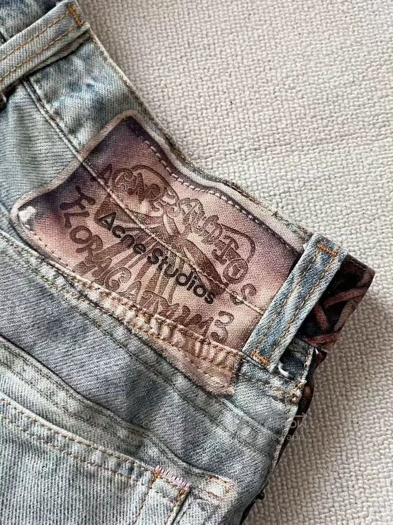 Acne Studios Acne Studios 3D Printed Patchwork Denim Pants Size US 28 / EU 44 - 3 Thumbnail