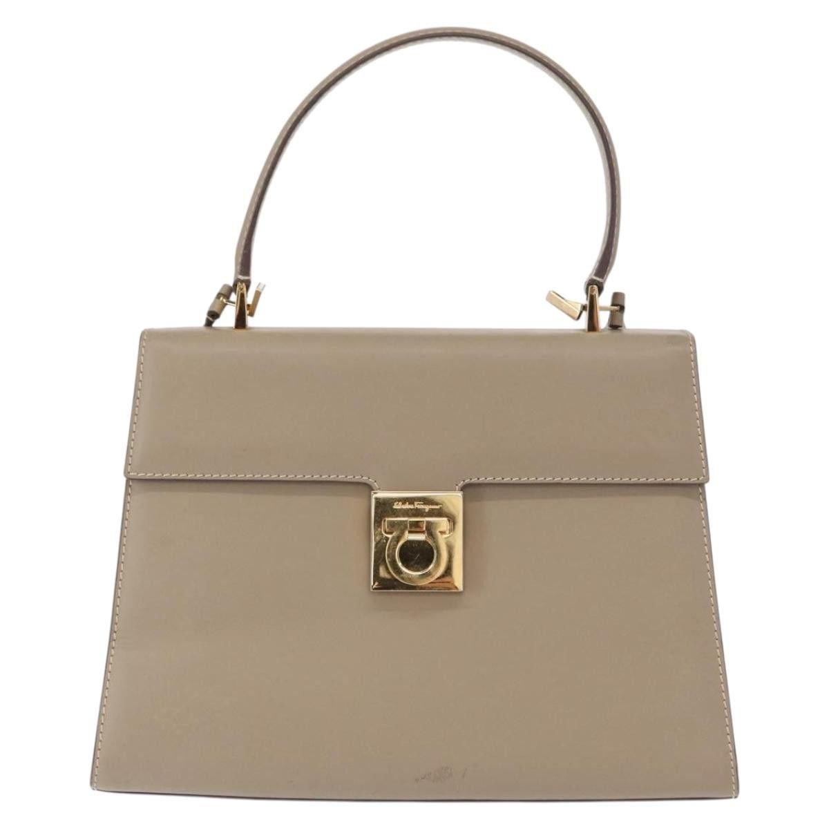 Salvatore Ferragamo Salvatore Ferragamo Gancini Top Handle Flap Bag Leather Size ONE SIZE - 1 Thumbnail