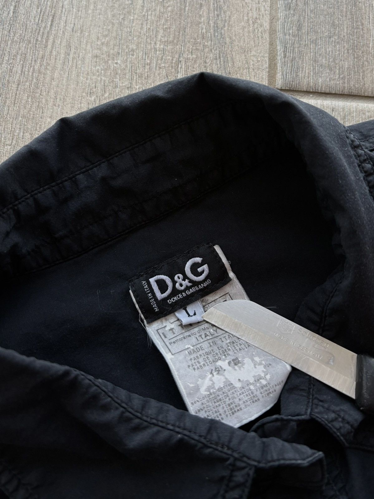 Dolce & Gabbana Archive Dolce & Gabbana Black Military Style Women Shirt L Size L / US 10 / IT 46 - 4 Thumbnail