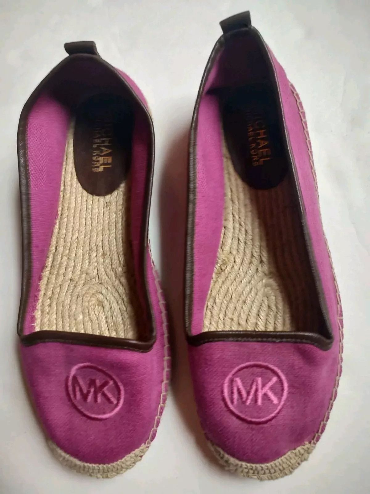 Michael Kors Michael Kors KELI Canvas Jute Espadrilles Flats Pink 8 Size US 8 / IT 38 - 3 Thumbnail
