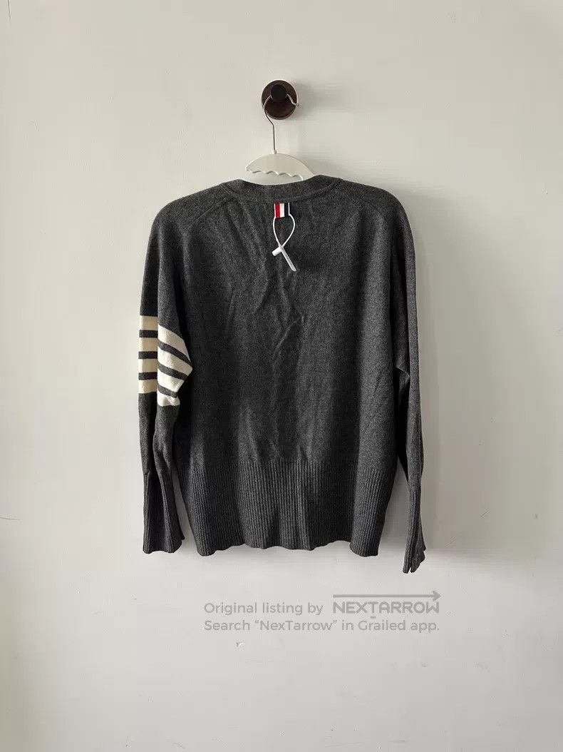 Thom Browne Thom Browne Medium gray cashmere cardigan Size US XL / EU 56 / 4 - 2 Thumbnail