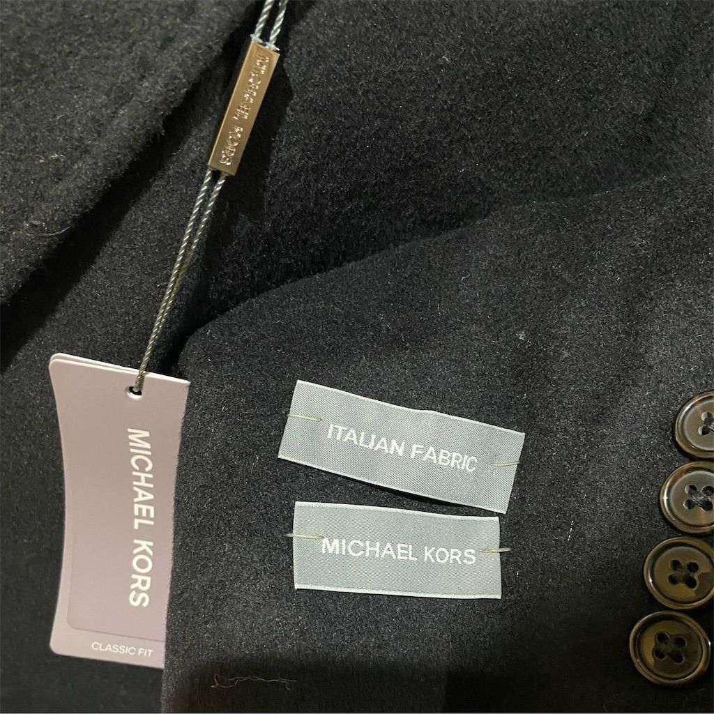 Michael Kors Michael Kors Men's Black Wool Cashmere Overcoat Size 44R Size US XL / EU 56 / 4 - 7 Thumbnail