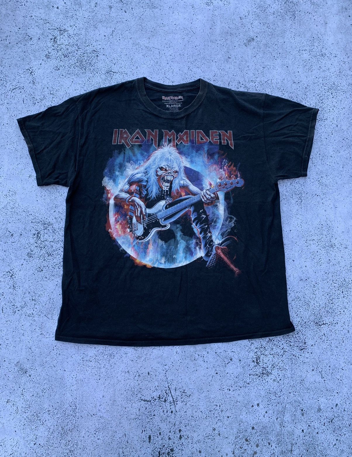 Band Tees × Iron Maiden × Vintage Vintage Iron Maiden Rock Band Tee Metal T-shirt 2015 Y2K USA Size US XL / EU 56 / 4 - 1 Thumbnail