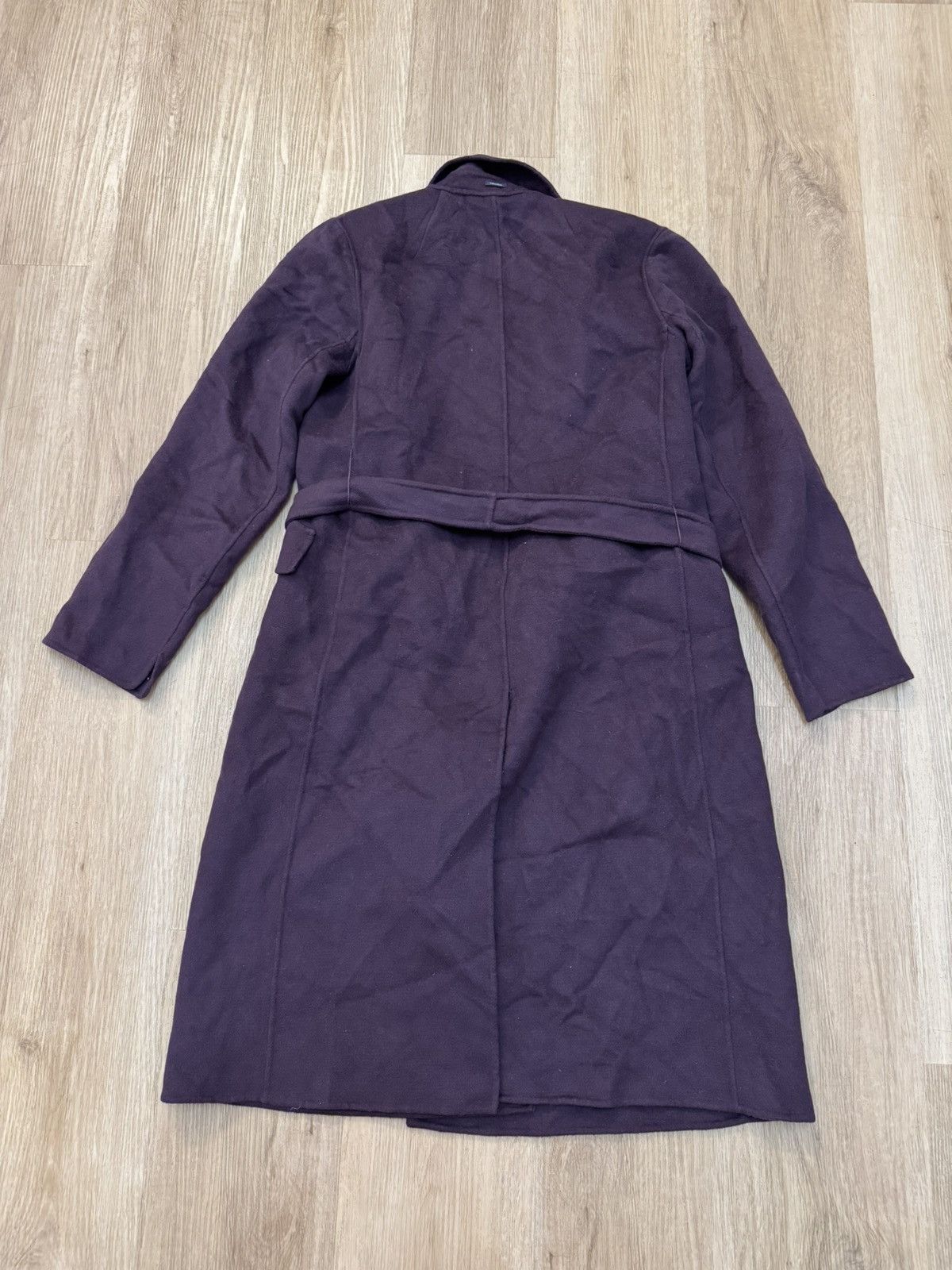 Max Mara S' Max Mara Wrap Polly Coat Wool Cucito A Mano Purple Belt S Size S / US 4 / IT 40 - 2 Thumbnail