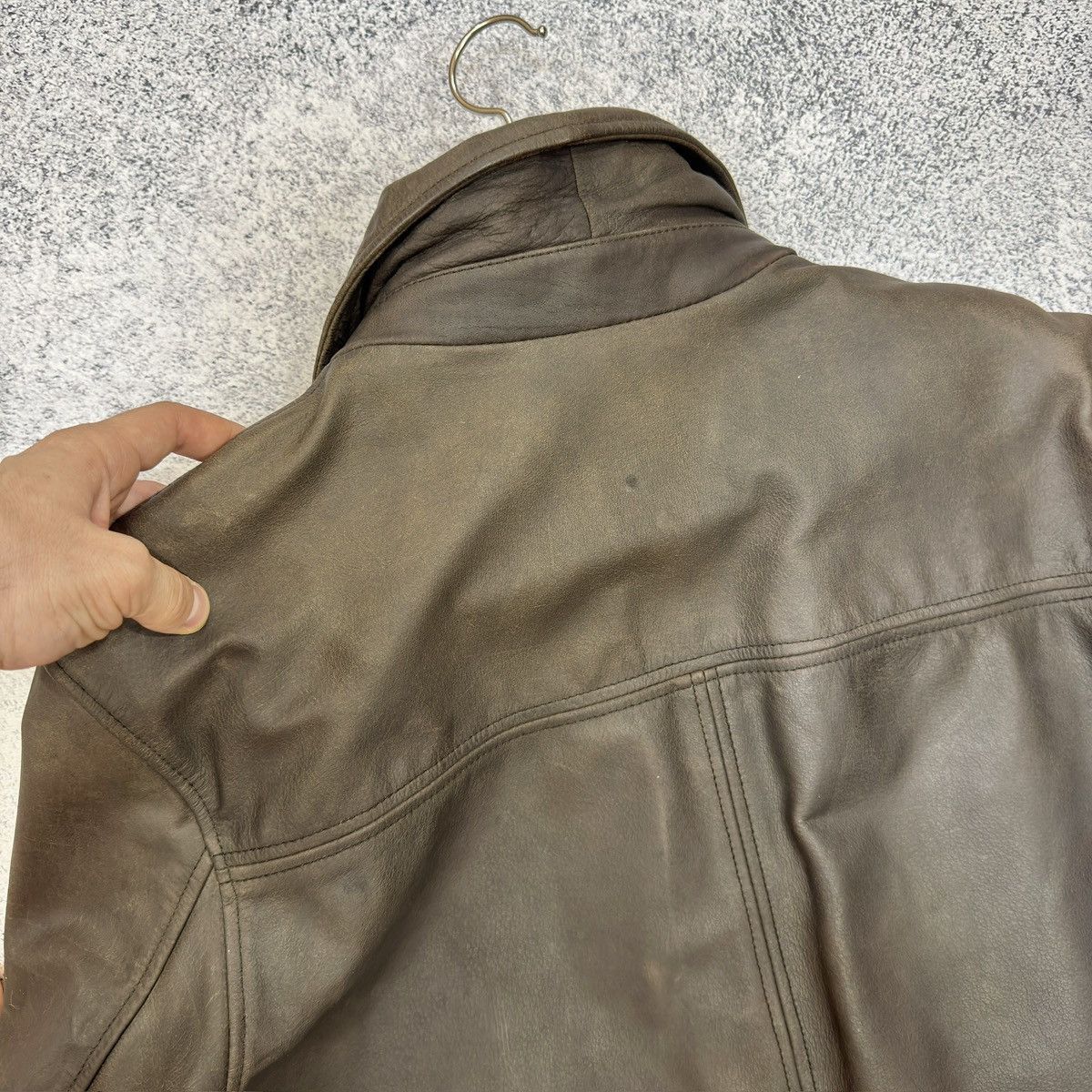Ben Sherman Ben Sherman Brown Leather Coat M size Size US M / EU 48-50 / 2 - 8 Thumbnail