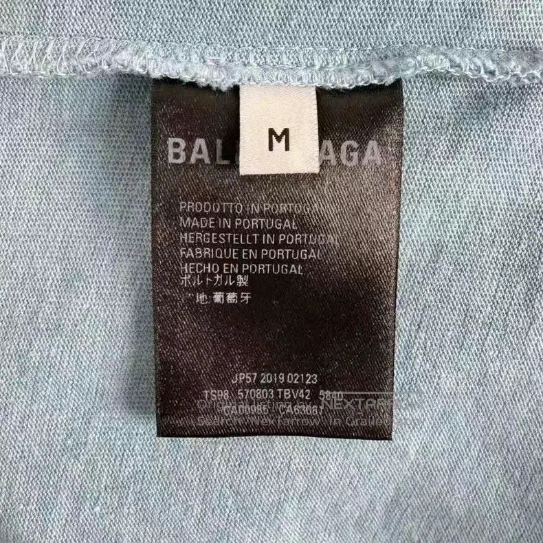 Balenciaga Balenciaga Haze Blue Cola Short Sleeve Size US M / EU 48-50 / 2 - 4 Thumbnail