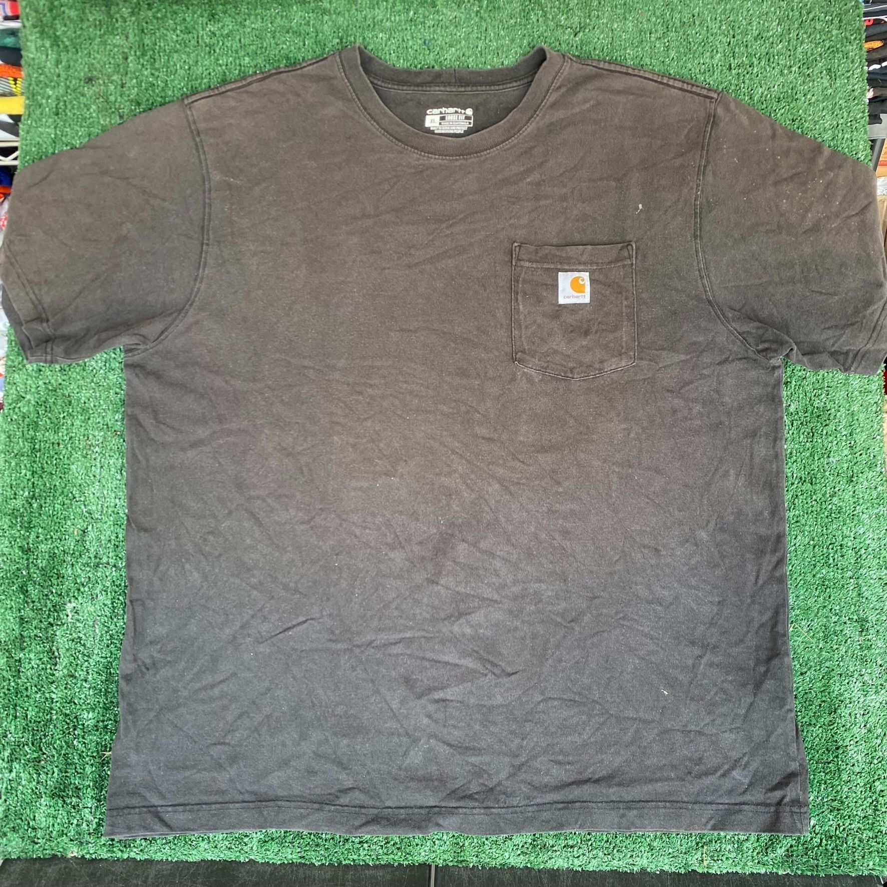 Carhartt Vintage Y2K Carhartt Logo Shirt Workwear Grunge Punk Tee Size US XXL / EU 58 / 5 - 1 Thumbnail