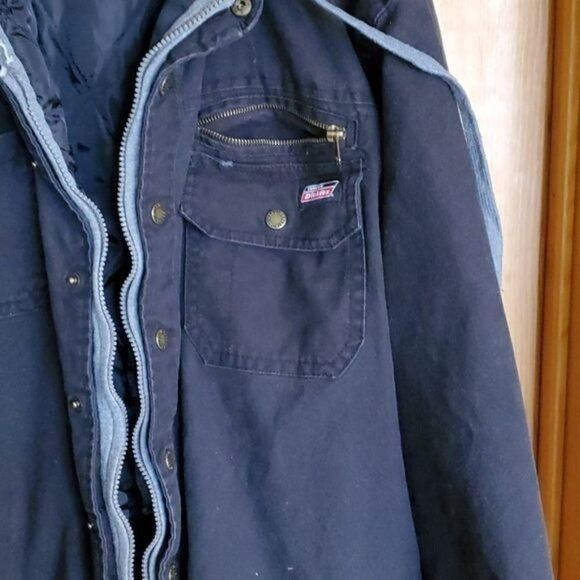 Dickies Dickies Vintage Embroidered Distressed Quilted LS Hoodie Zip Size US M / EU 48-50 / 2 - 2 Thumbnail