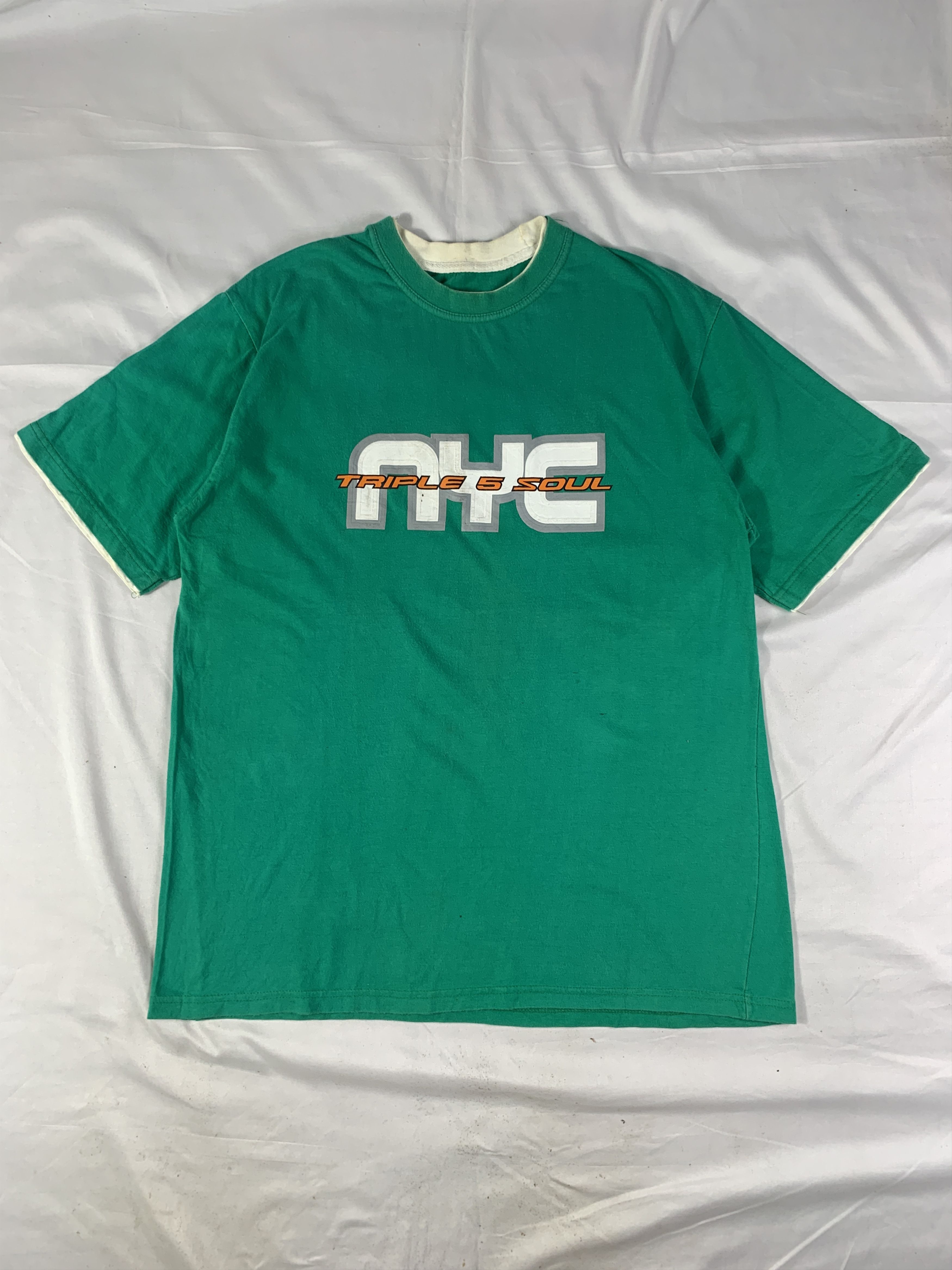 2000s Triple 5 Soul NYC Green Tee (M)