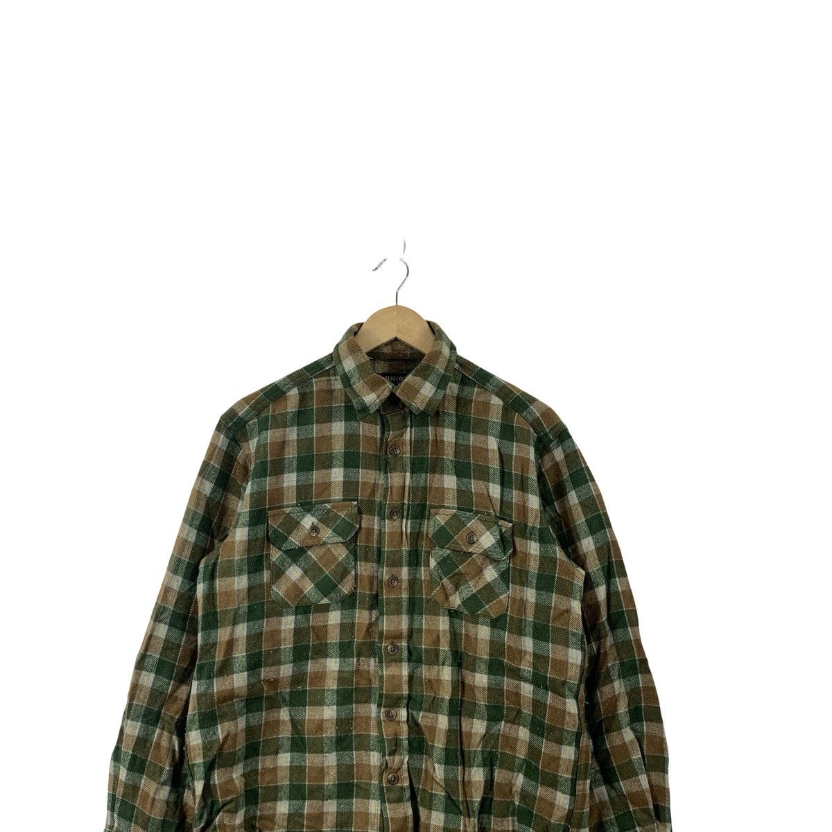 Uniqlo Uniqlo Plaid Flannel Shirt Check Button-Up Long Sleeve Size US M / EU 48-50 / 2 - 2 Thumbnail