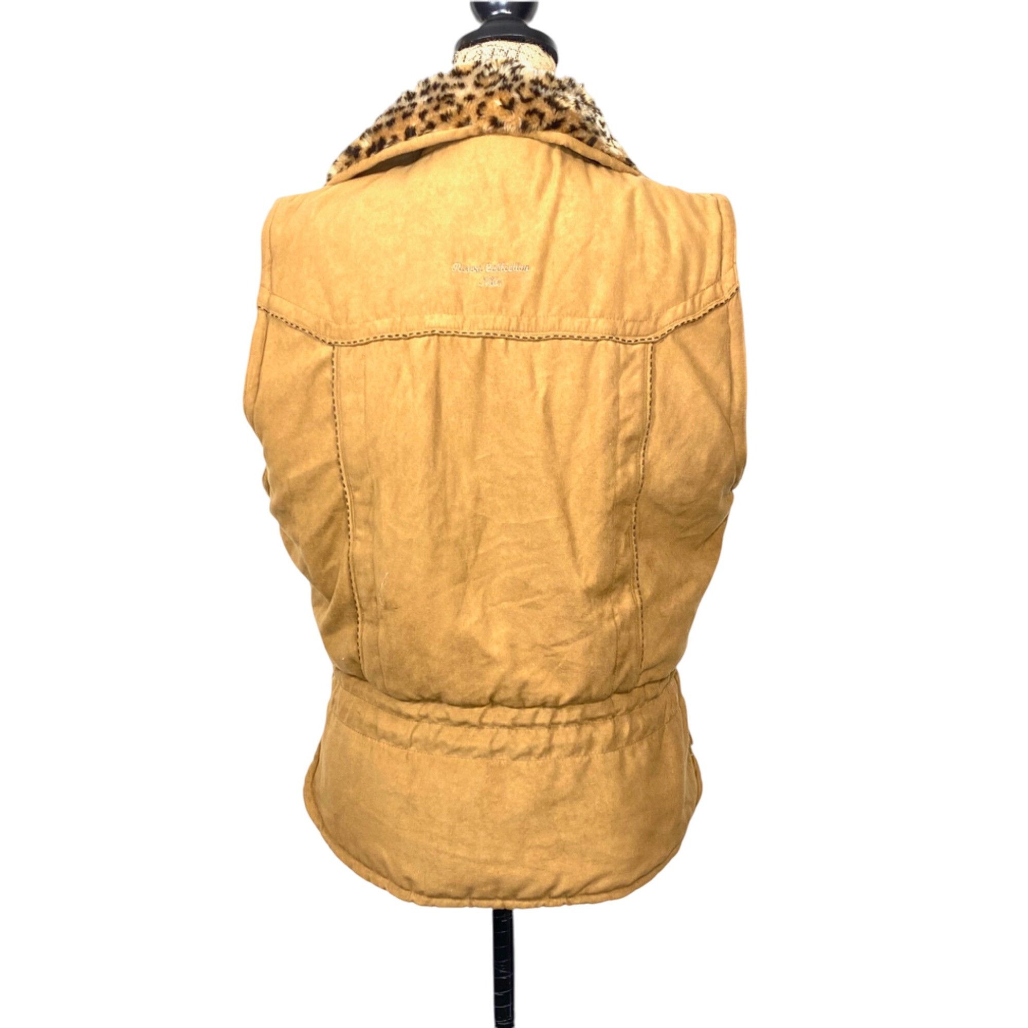 Other Vintage Nils Resort Collection Zip Vest Leopard Collar Full Size M / US 6-8 / IT 42-44 - 5 Thumbnail