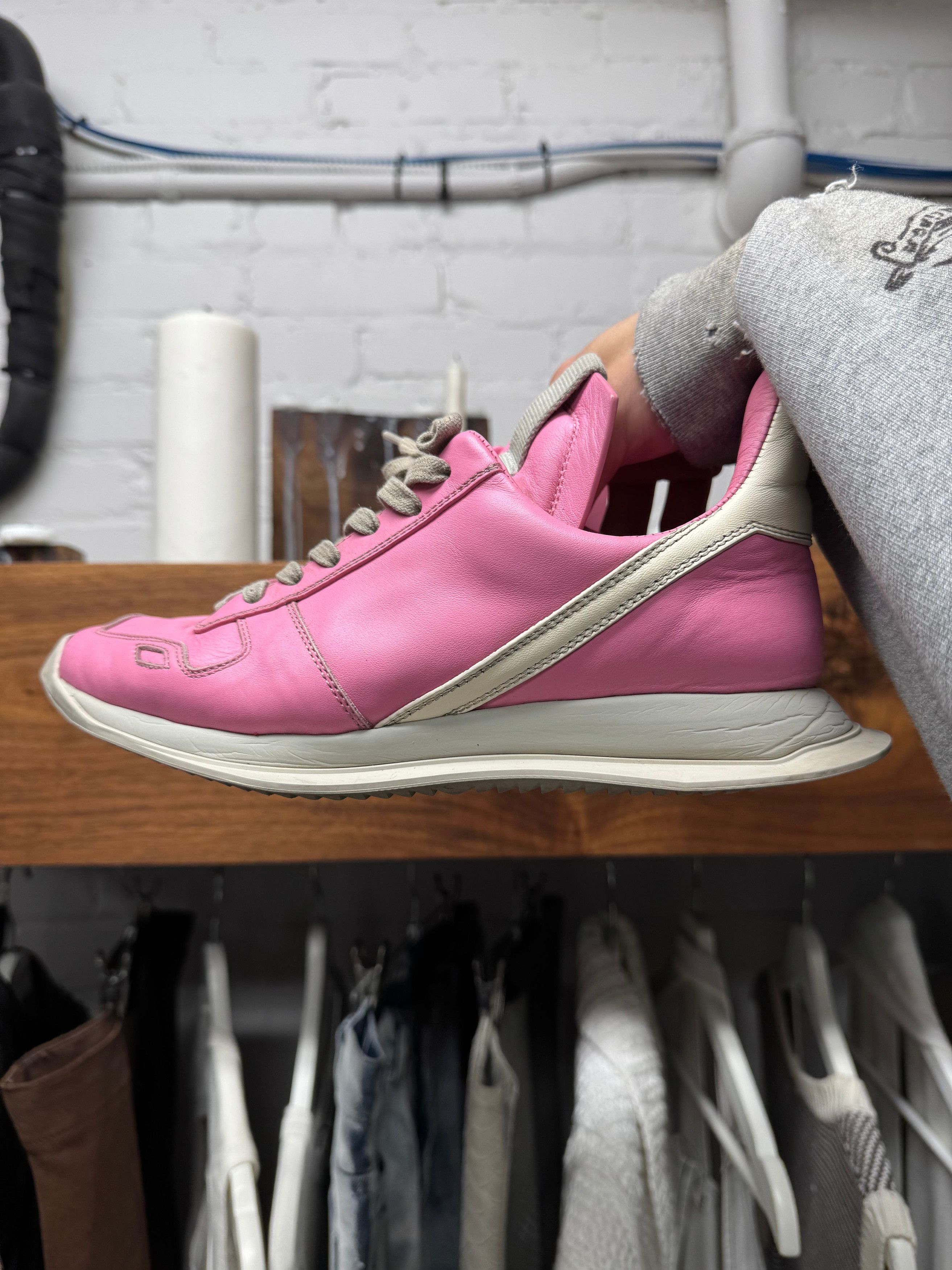 Rick Owens SS2021 Rick Owens ‘Phlegethon’ Leather Runners Size US 8 / IT 38 - 1 Thumbnail