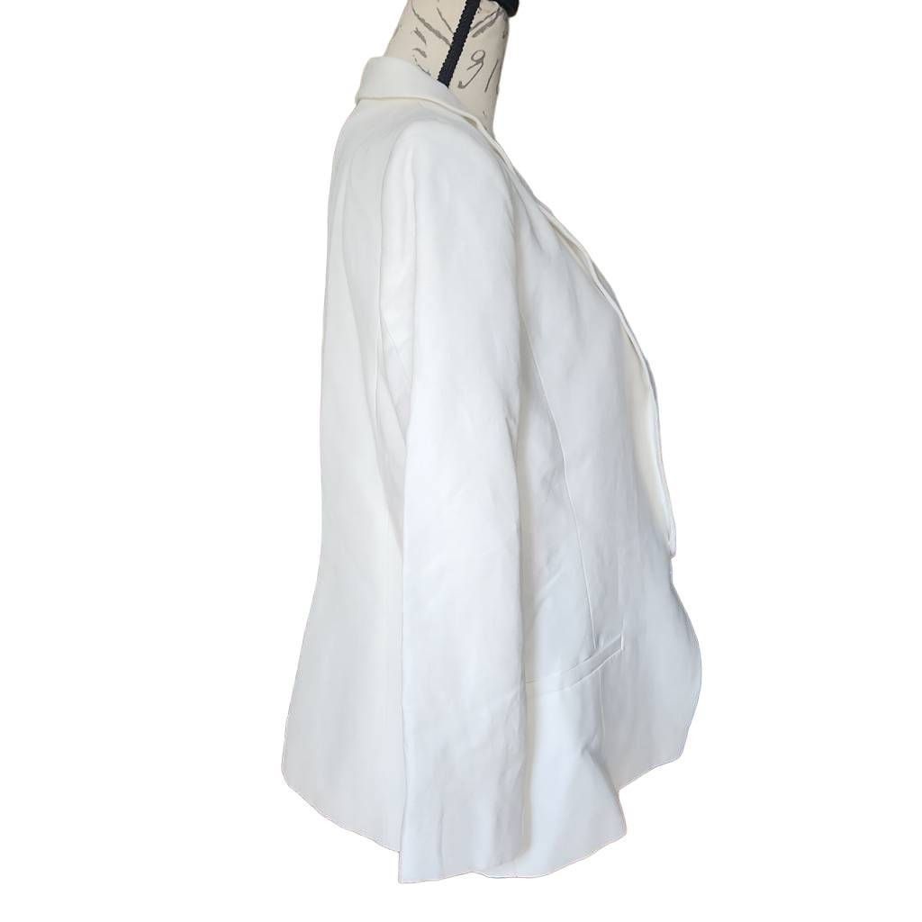 Tommy Hilfiger Tommy Hilfiger Ladies Size 14 Linen Slub One Button Blazer Size XL / US 12-14 / IT 48-50 - 3 Thumbnail
