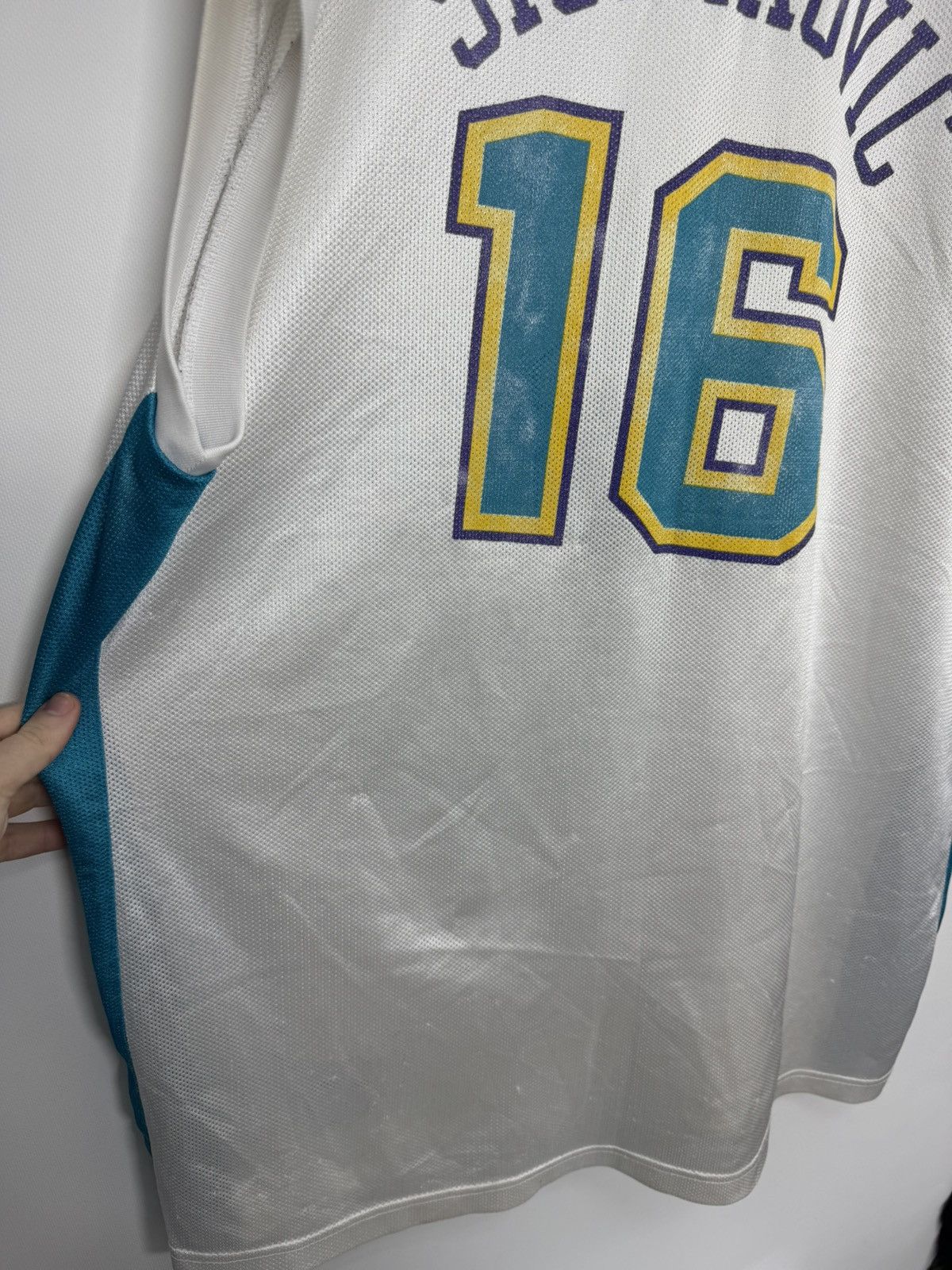 Reebok Vintage Peja Stojakovic New Orleans Hornets Adidas Swingman Size US XXL / EU 58 / 5 - 12 Thumbnail