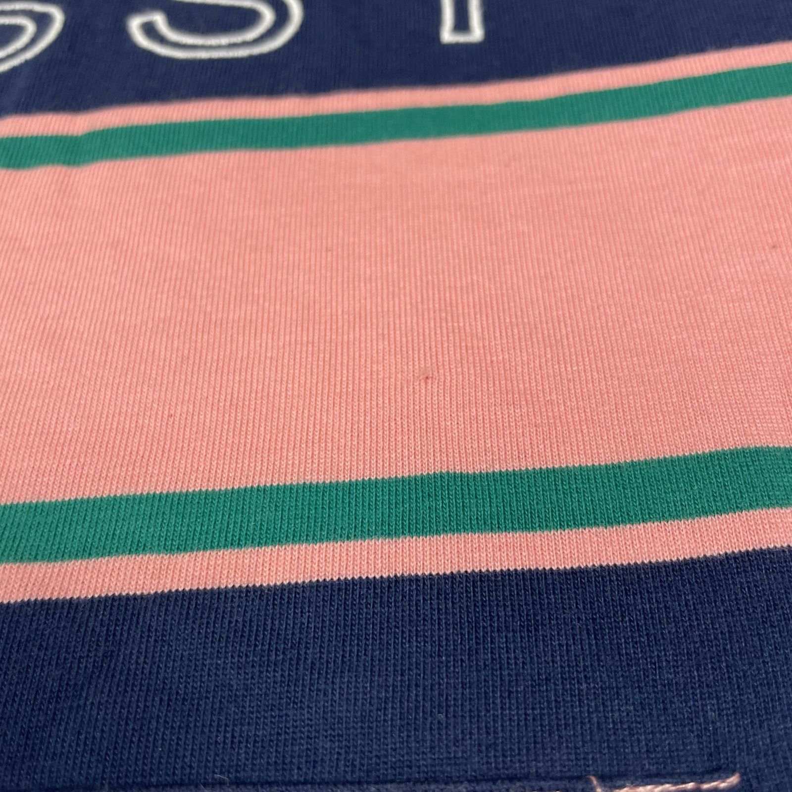 Stussy Stussy Men's Blue Striped Long Sleeve Ribbed Cuffs Hoodie S Size US S / EU 44-46 / 1 - 5 Thumbnail